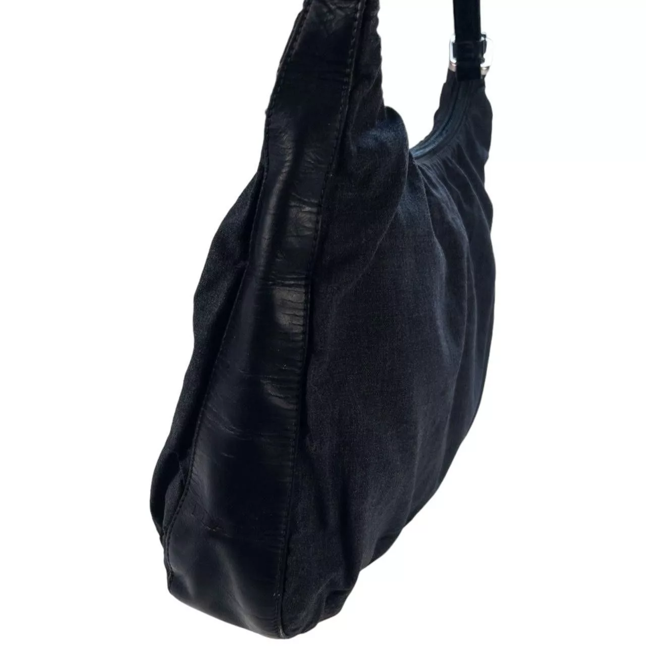Prada Handle Bags Vintage Prada Shoulder Bag Gray