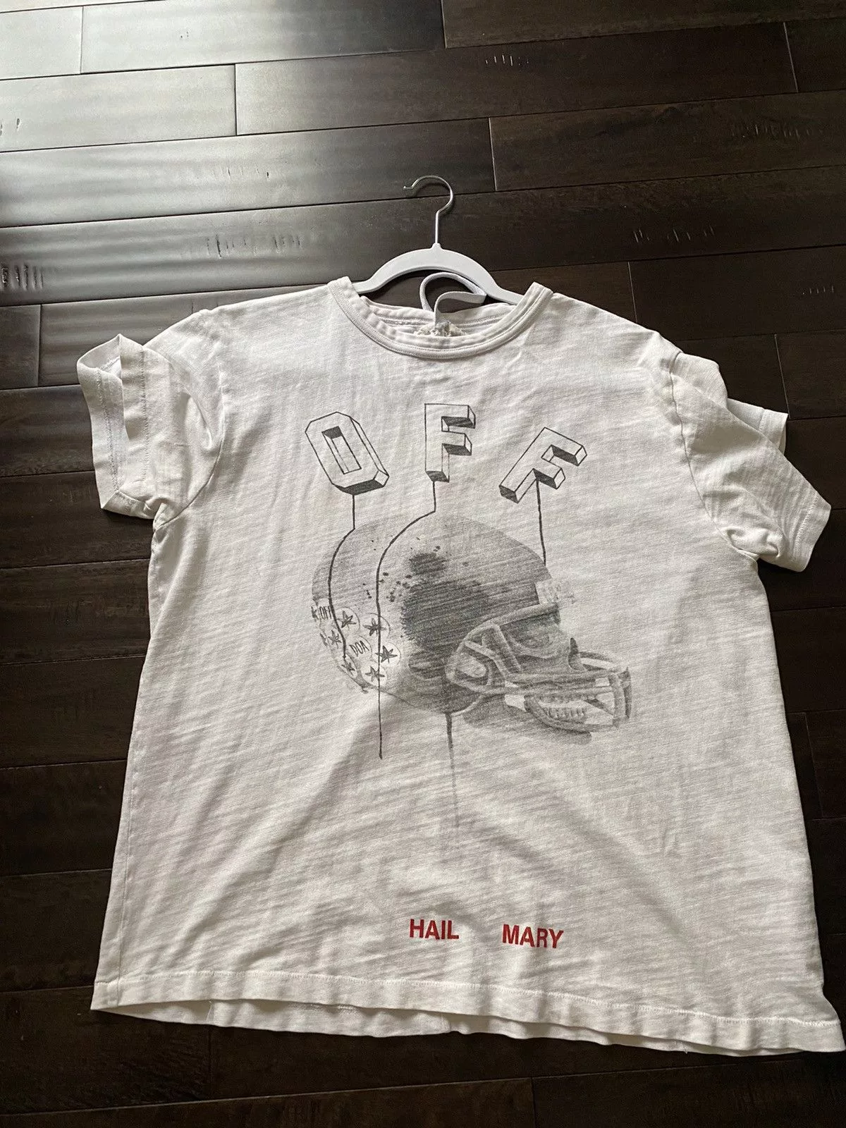 Off-White Short Sleeve T Shirts Off-White Fall/Winter 2015 Hail Mary Tee