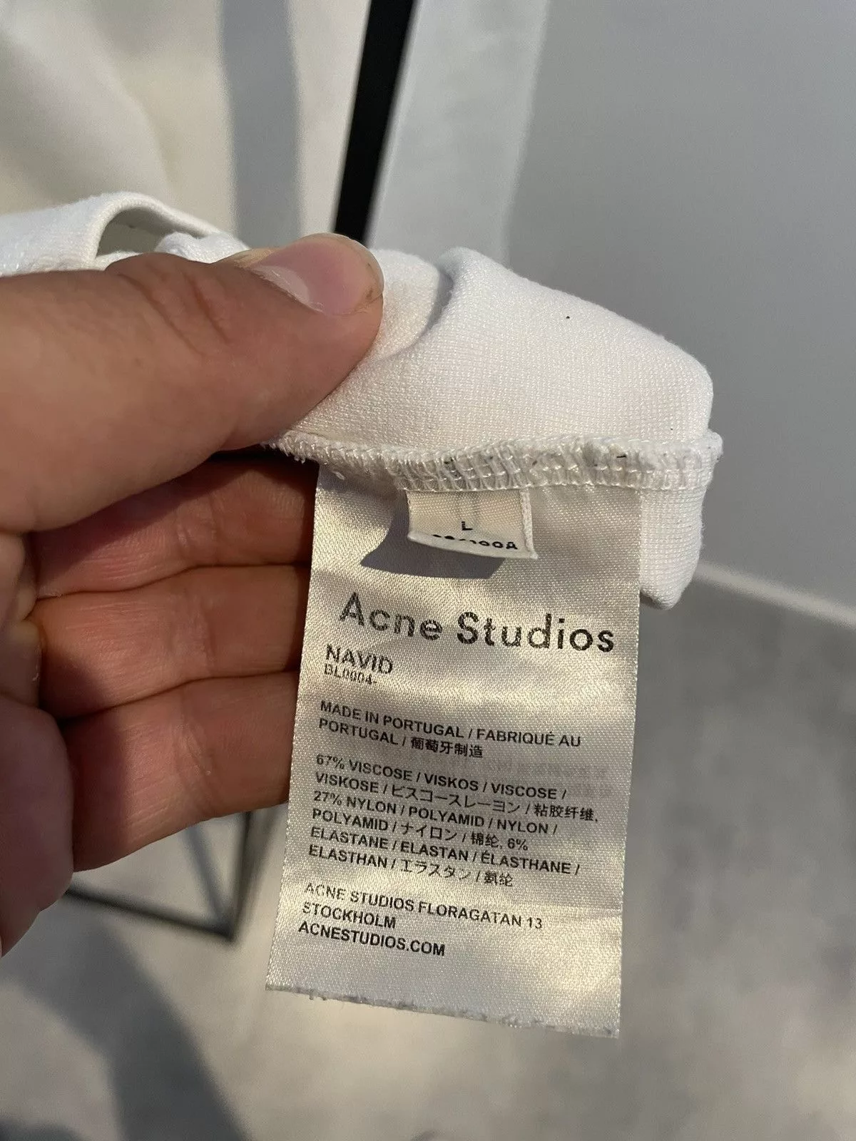 Acne Studios Shirts Button Ups Acne Studios T-Shirt White