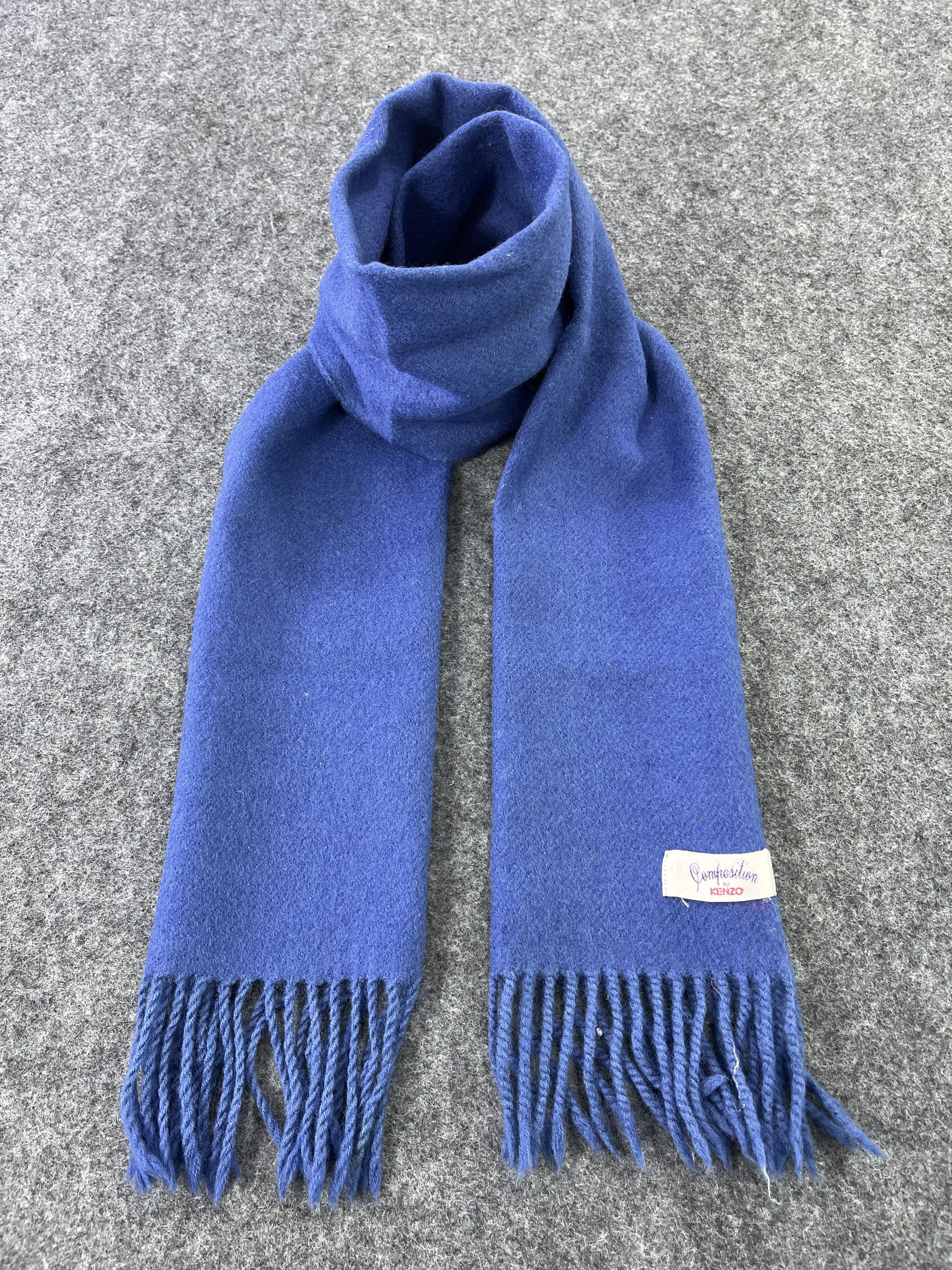 Kenzo × Vintage KENZO SCARVES / MUFFLER / NECKWEAR T268 Blue