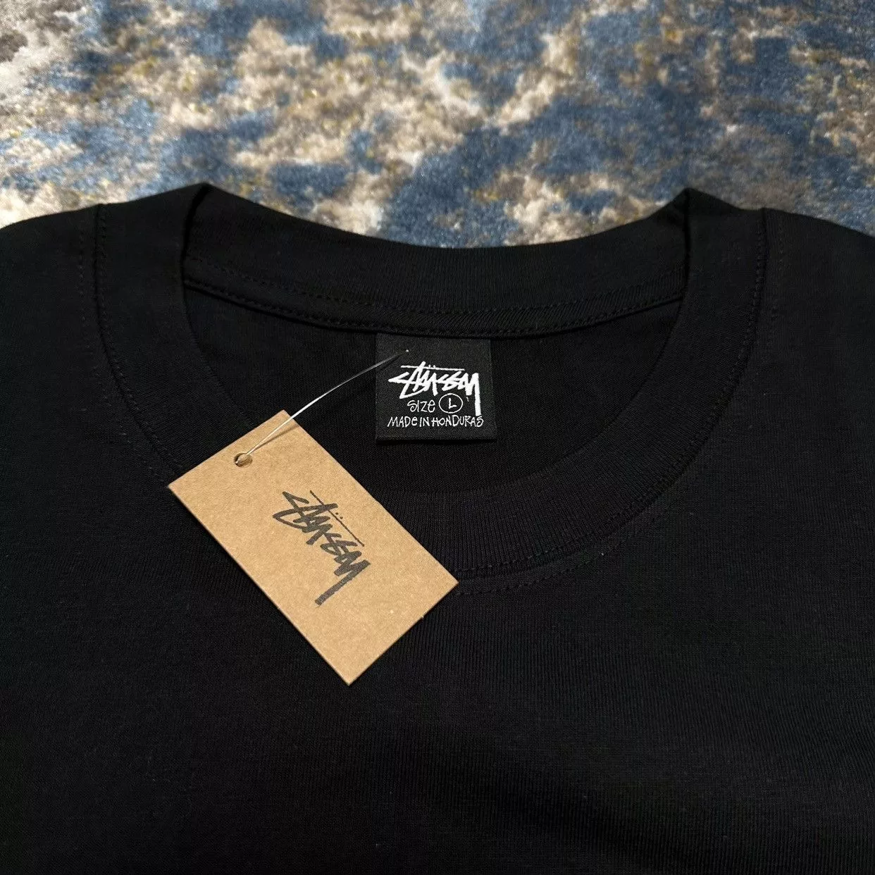 Stussy Short Sleeve T Shirts STUSSY 8 BALL CORP Black