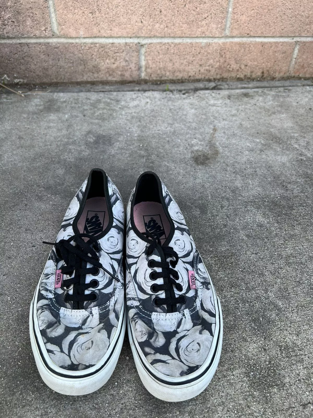 Vans Low Top Sneakers White rose vans
