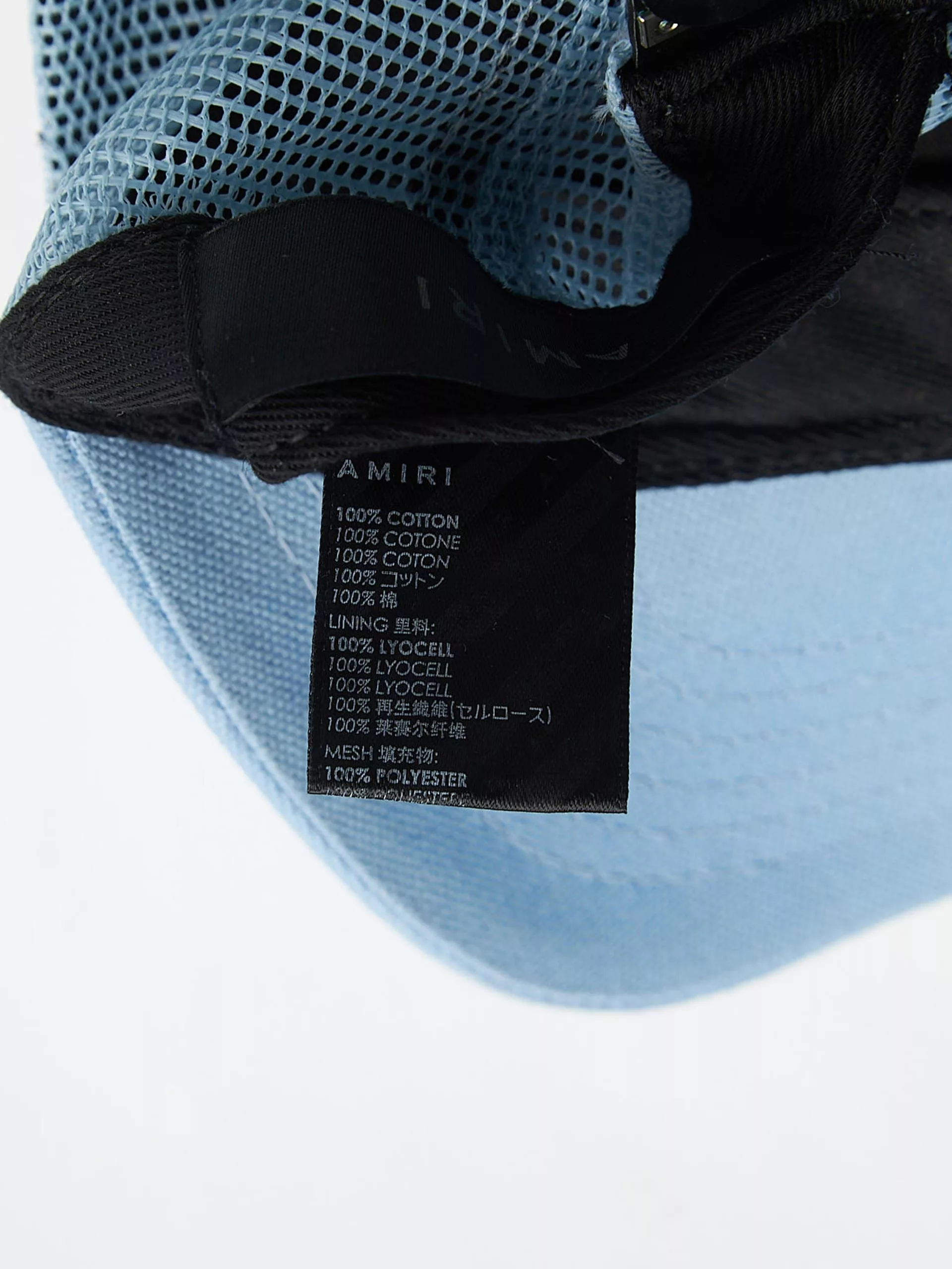 Amiri Hats Amiri Sky Blue Logo Embroidered Cap