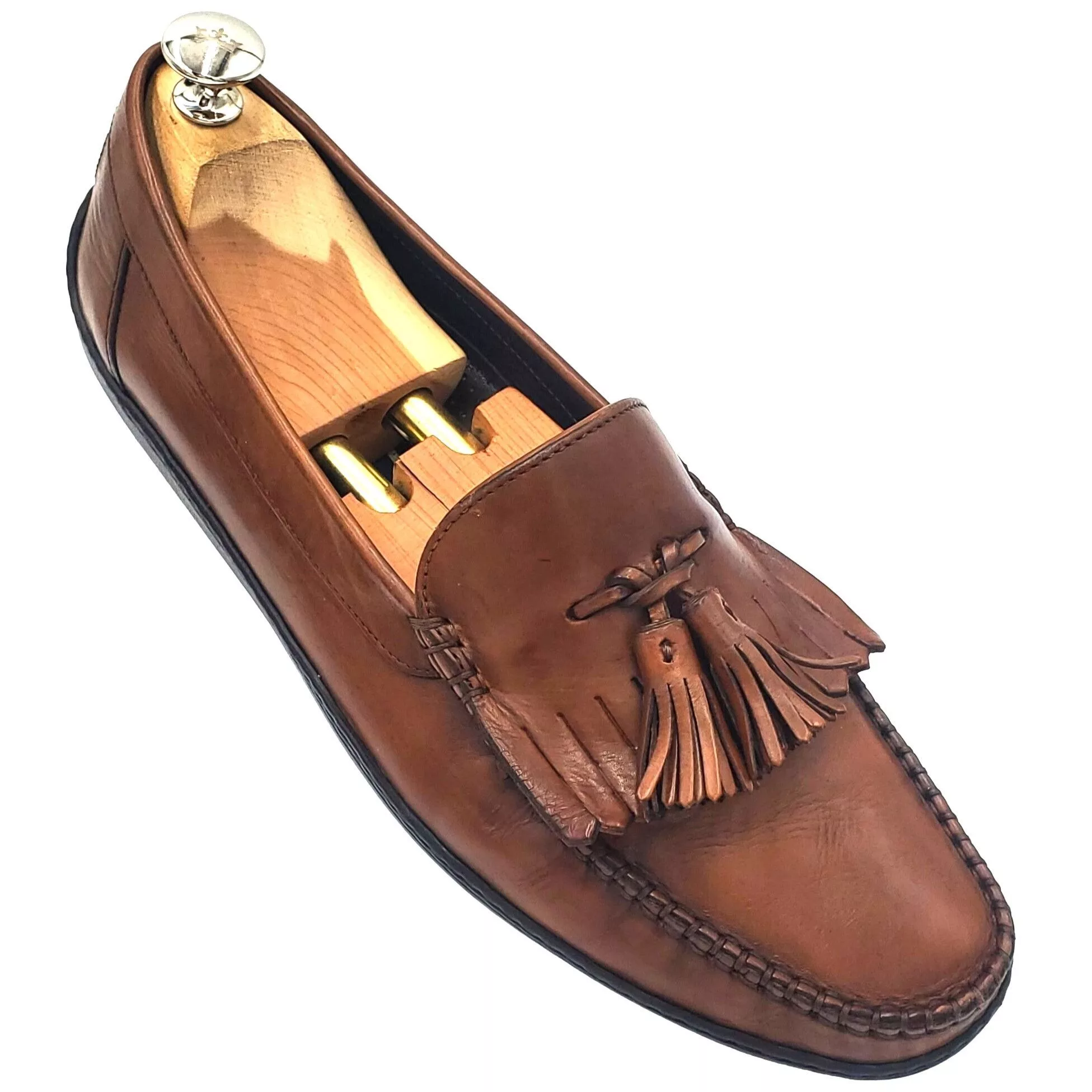 Cole Haan Casual Leather Shoes Italy Bragano Cole Haan Men's size 10 Brown Leather Kiltie T