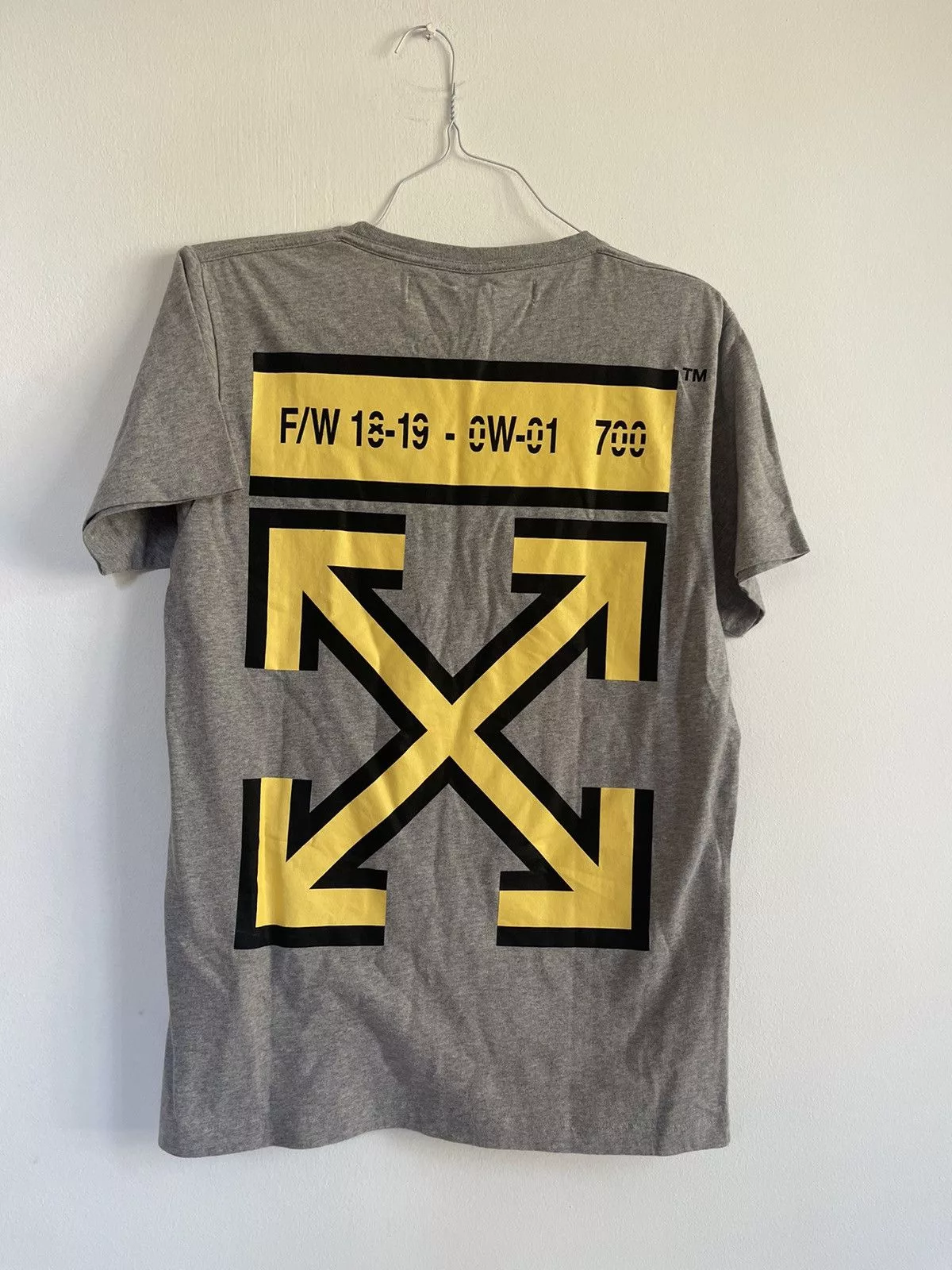 Off-White Short Sleeve T Shirts Off-White Off white marker Arrows TEE Gray