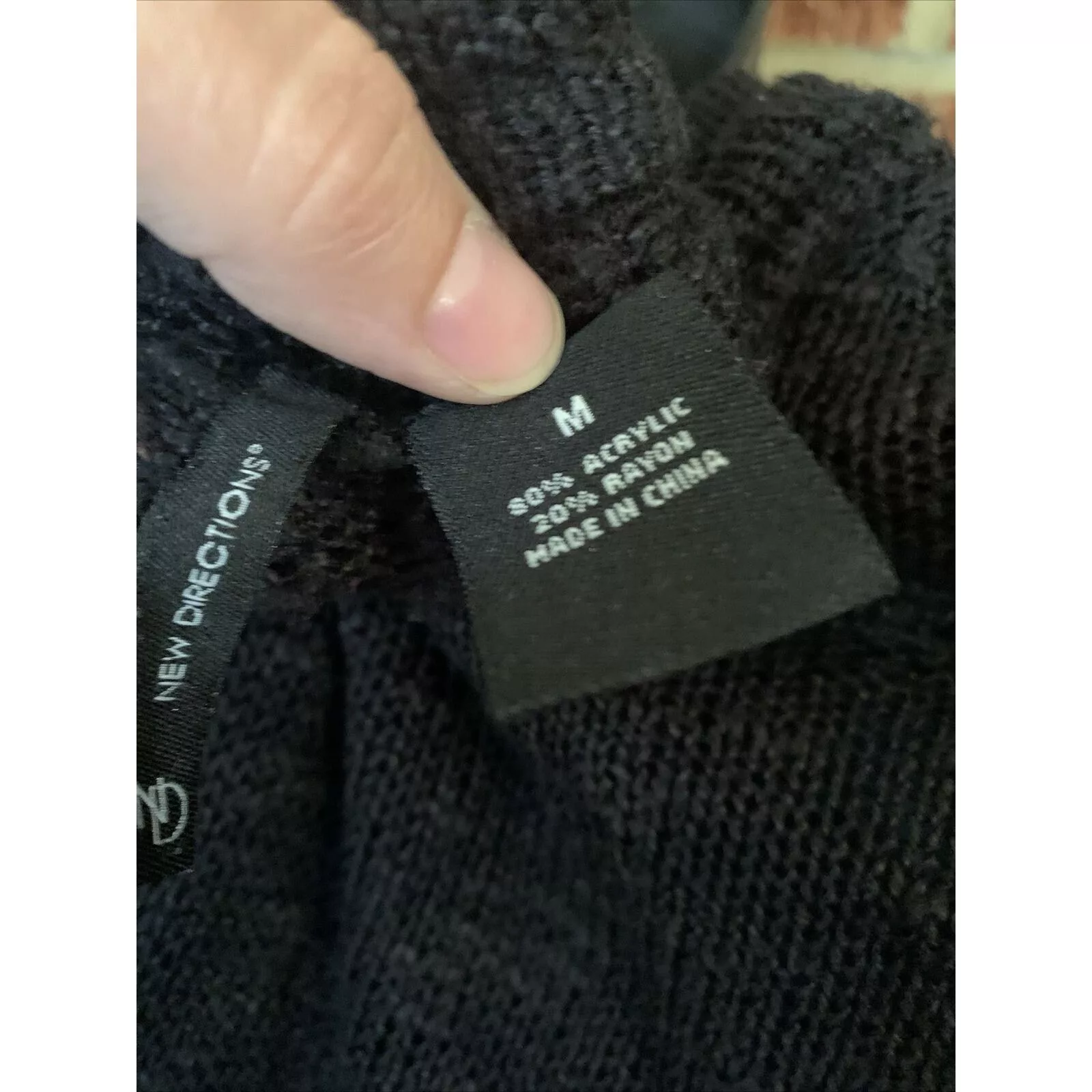 Other Sweaters Other New Directions Womens Waterfall Cardigan Black Medium