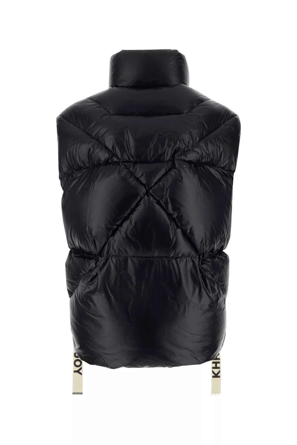 Khrisjoy Bombers Khrisjoy Black Nylon Sleeveless Puff Shiny Down Jacket Multi