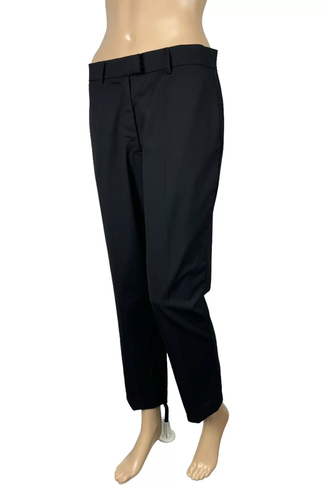Jil Sander Pants Jil Sander × Vintage Jil Sander Virgin Wool Dress Pants Vintage Crop size 36 Black
