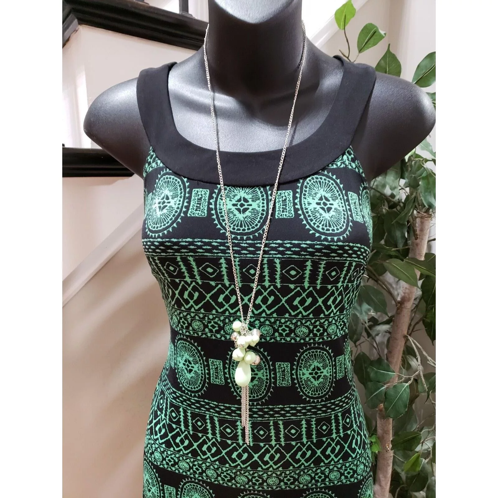 Other Maxi Dresses Other AB Studio Polyester Round Neck Sleeveless Long Maxi Dress XS Multi