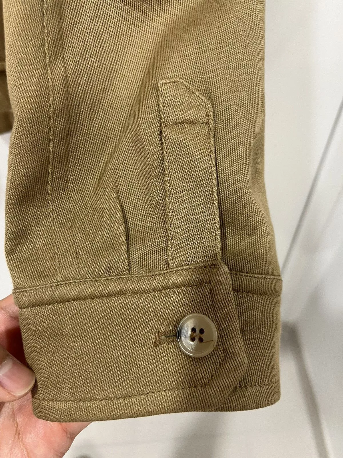 A.P.C. Light Jackets A.P.C. Button Collar Jacket Brown