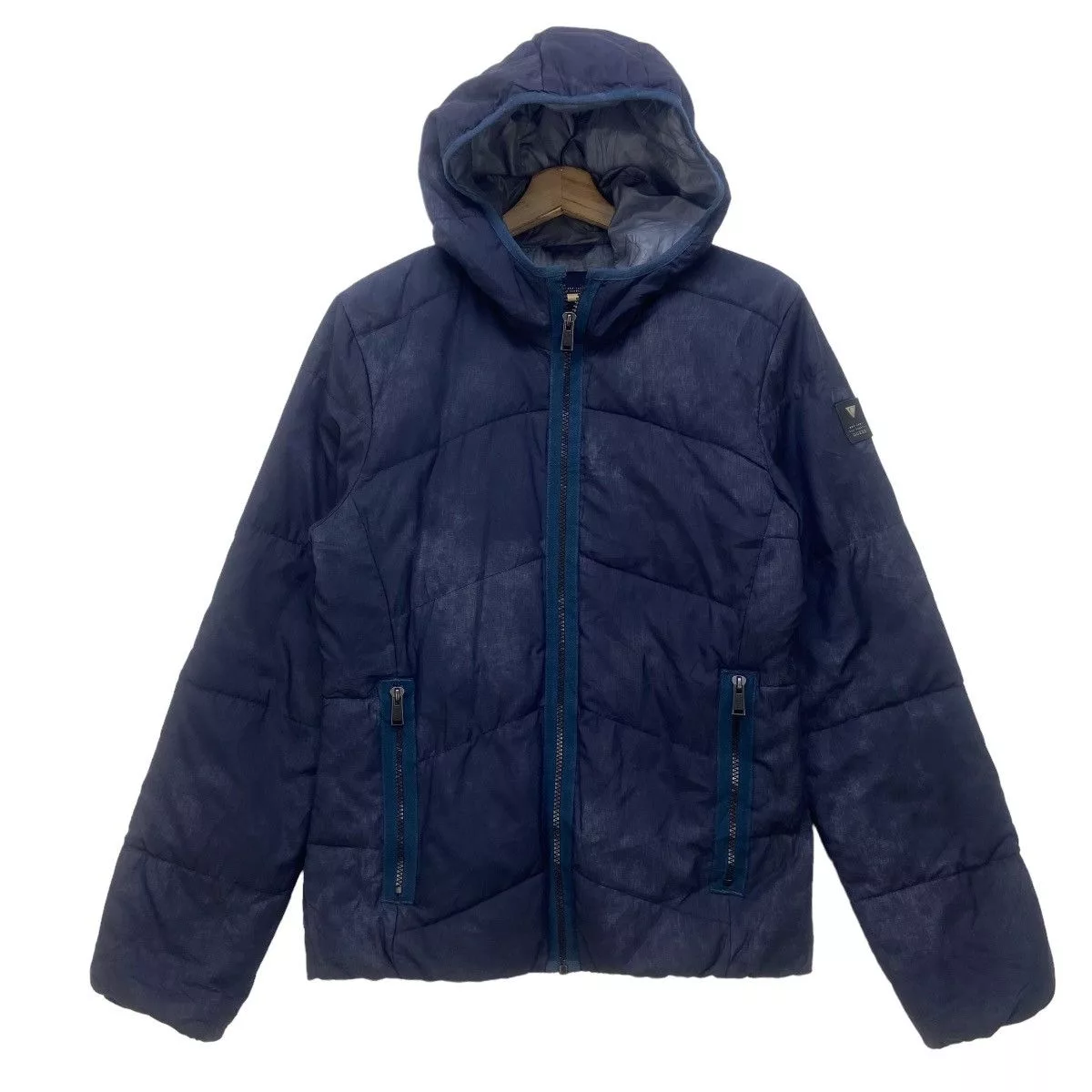 Guess Down Jackets Nice Design Guess Puffer Down Jacket Blue
