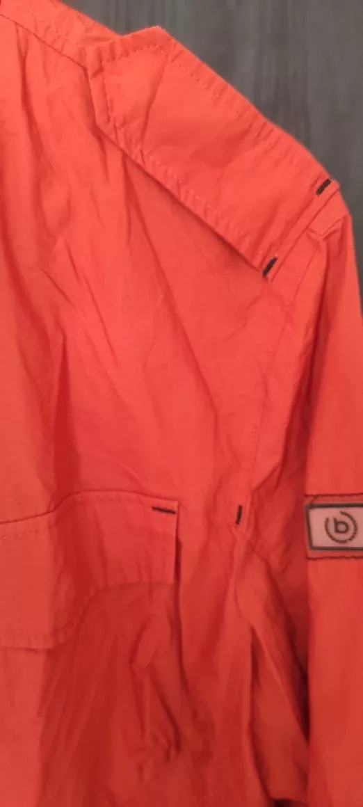 Bugatti Jackets BUGATTI Light Orange Jacket Full Zip 4 Pockets Made Germany