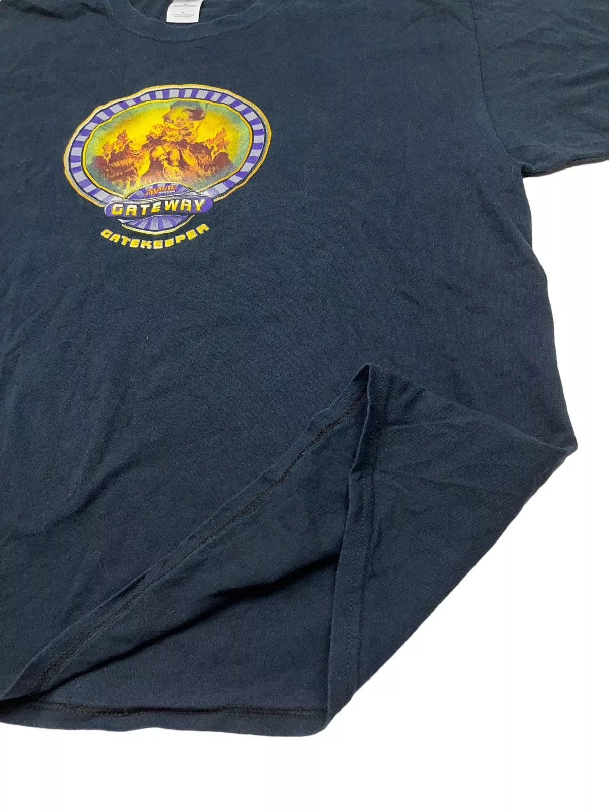 Microsoft Short Sleeve T Shirts Microsoft × The Game × Vintage Magic The Gathering Gateway Gatekeeper Vintage T-shirt Black