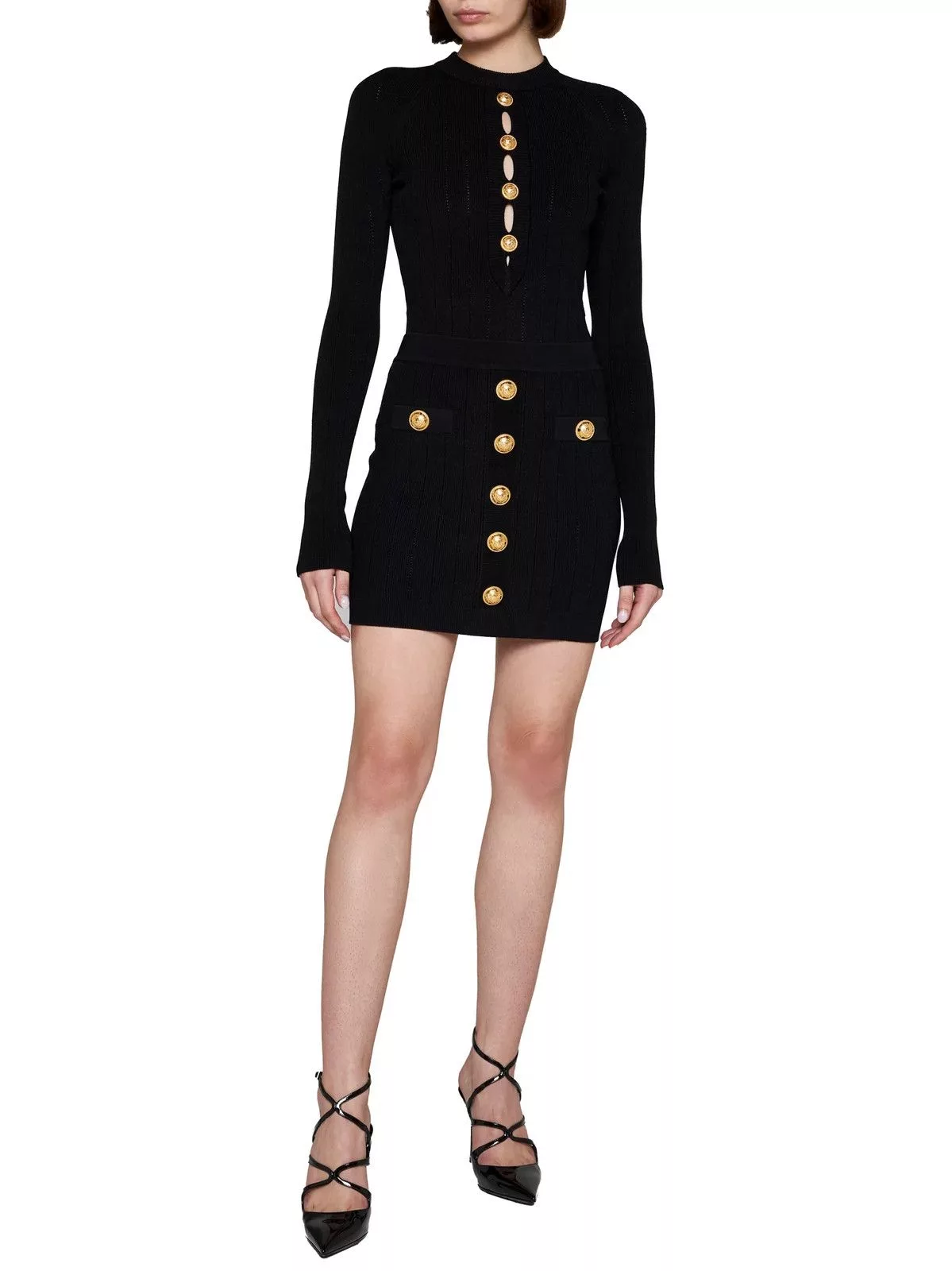 Balmain Bodysuits Balmain o1w1db10624 Bodysuit in Black