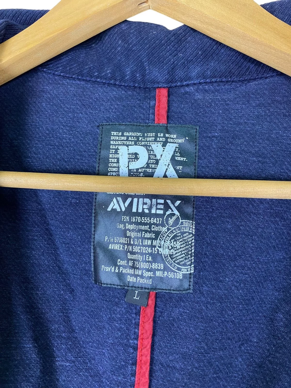Avirex Light Jackets USN Avirex Corduroy Light Jacket Blue