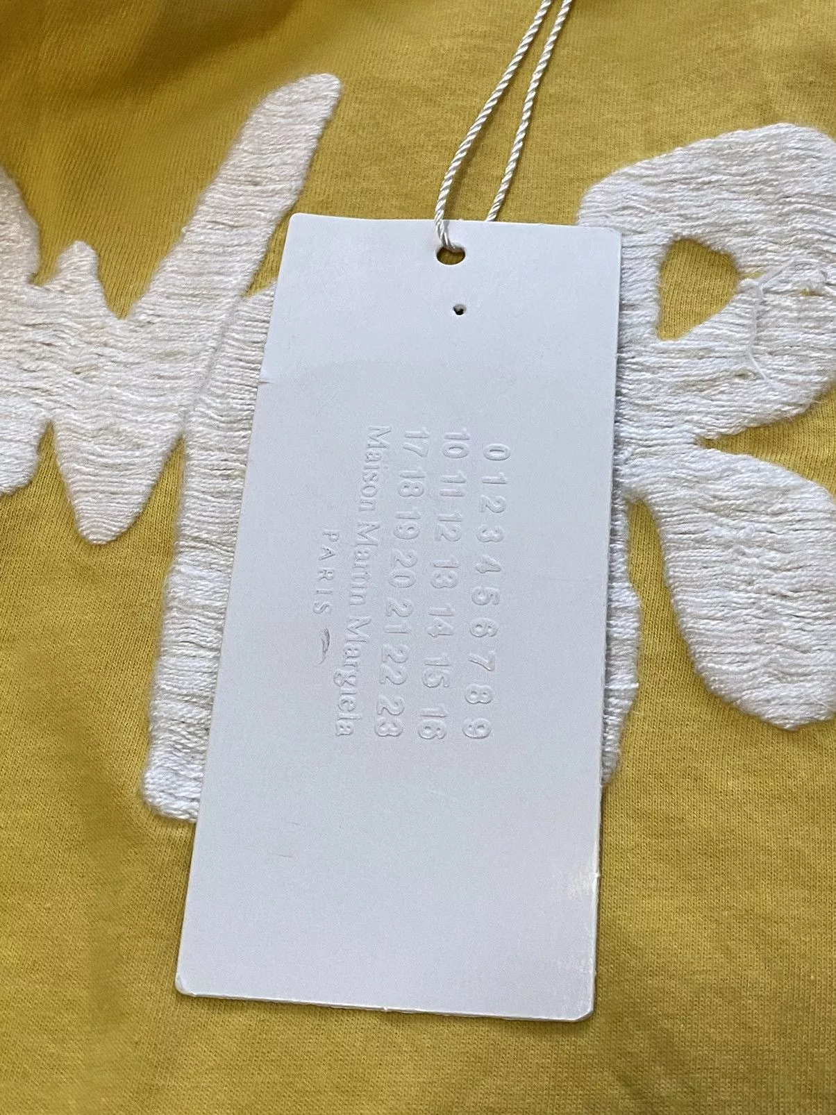 Maison Margiela Short Sleeve T Shirts Maison Margiela Maison Martin Margiela S/S 2007 Flower T Shirt Tee NWT MMM Yellow
