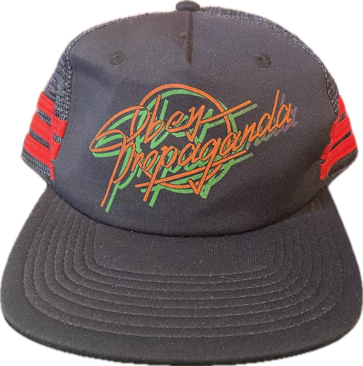 Obey Hats Obey × Vintage Vintage Obey Propaganda snapback 3 stripe Blue