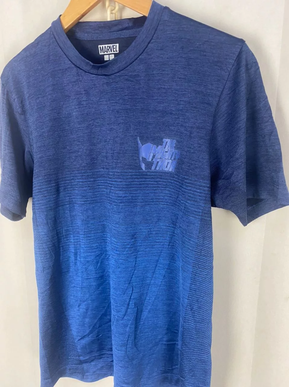 Marvel Comics Short Sleeve T Shirts Marvel Comics × Uniqlo Marvel x Uniqlo the mighty thor tshirt Blue Streetwear