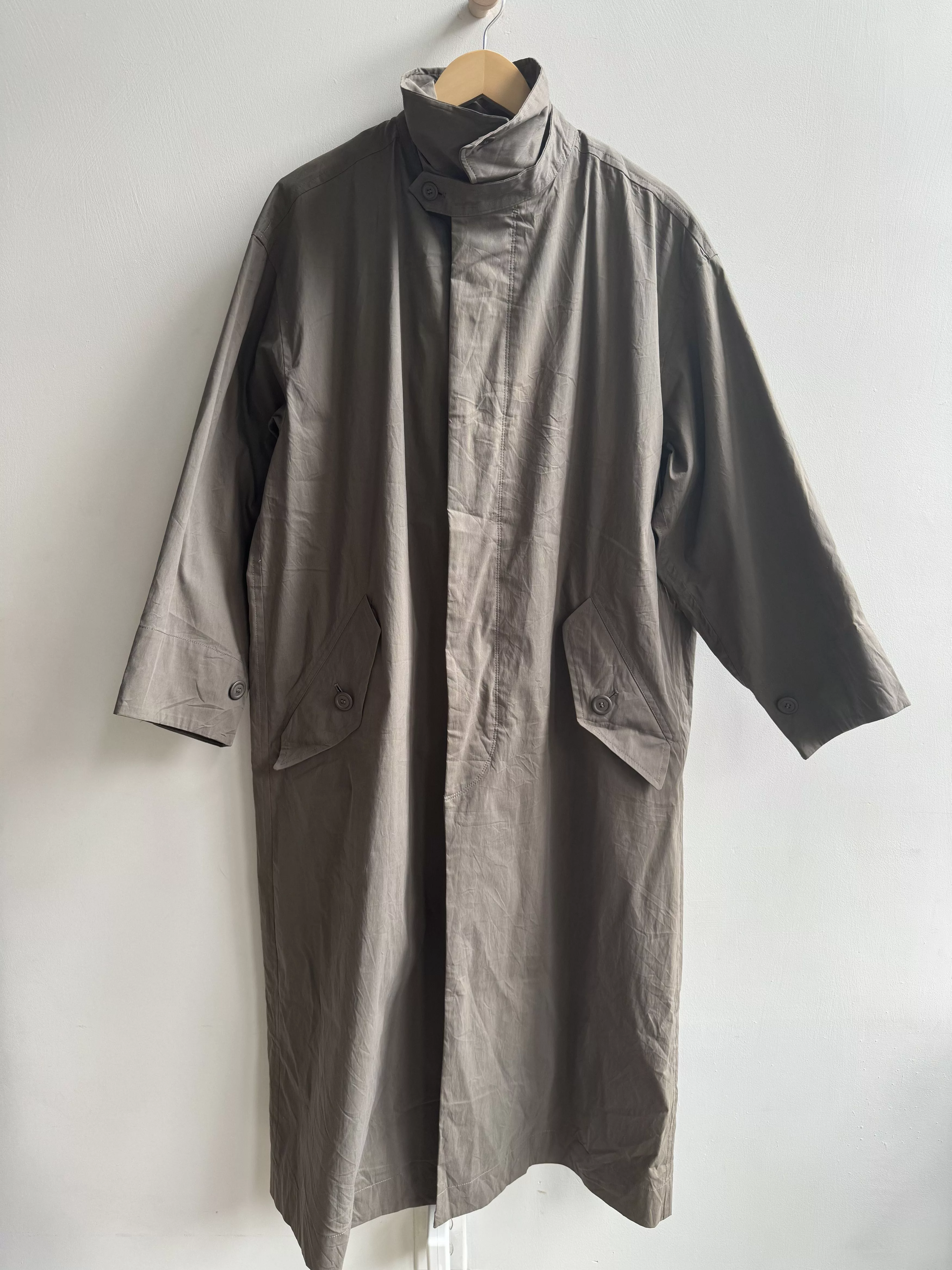 Issey Miyake Raincoats Issey Miyake Wind Coat Gray