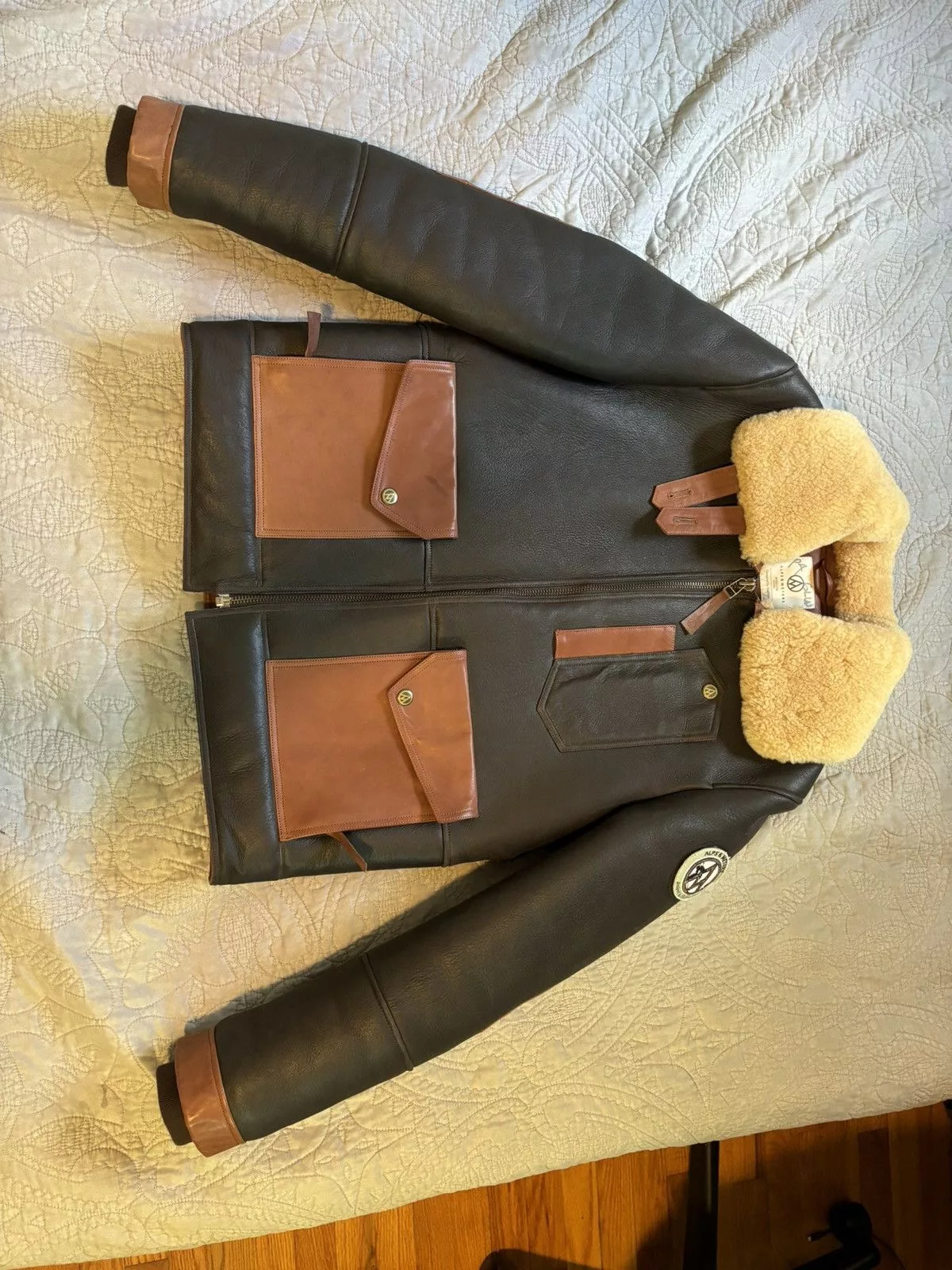 Other Leather Jackets Other Alps & meters leather ski jacket Black