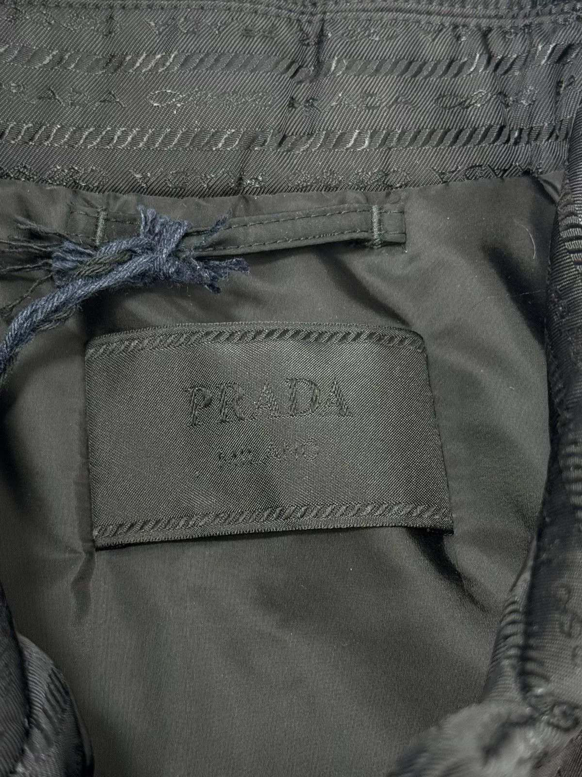 Prada Leather Jackets PRADA PRINT JACKET Black