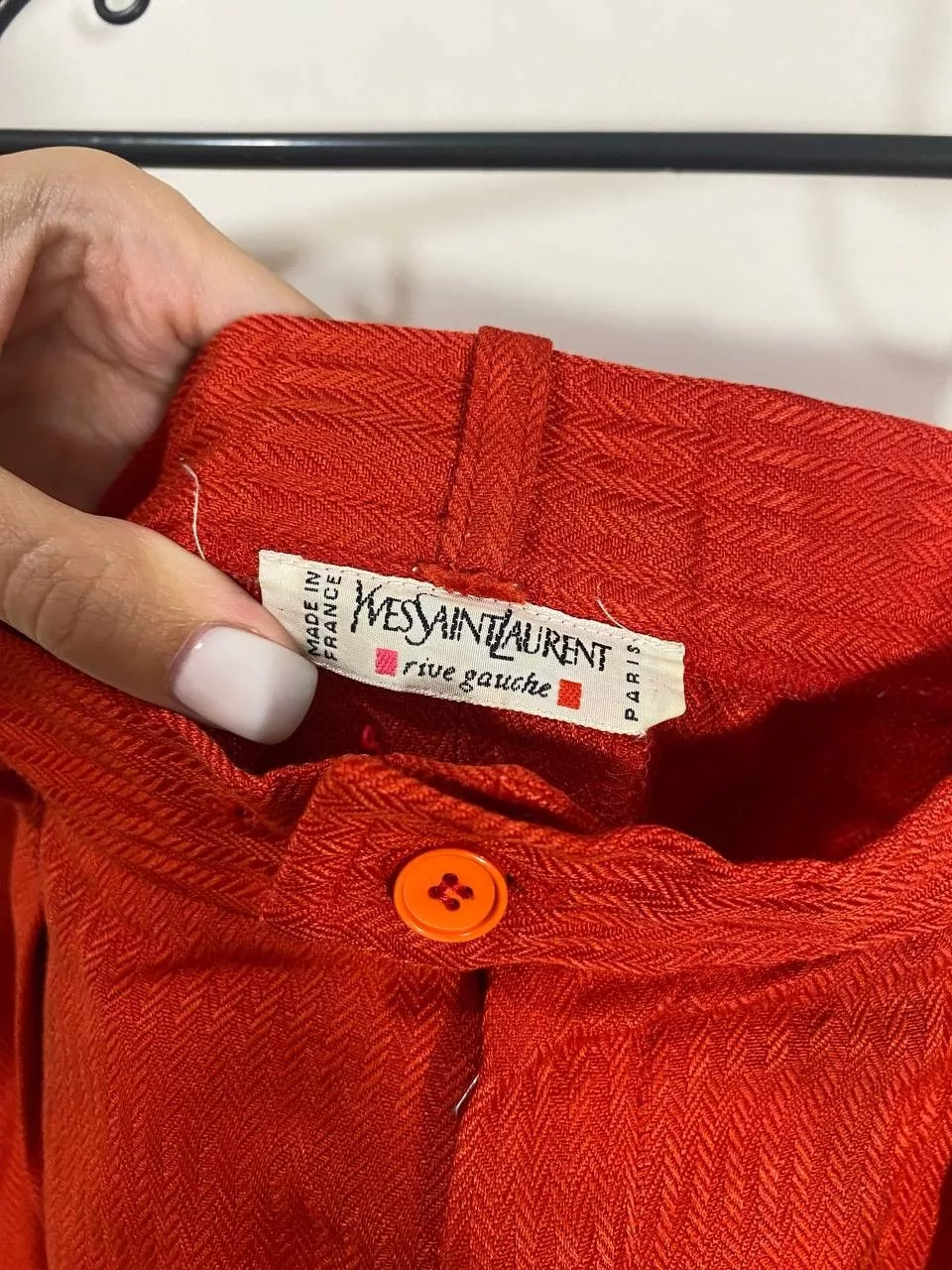Yves Saint Laurent Vintage pants Red