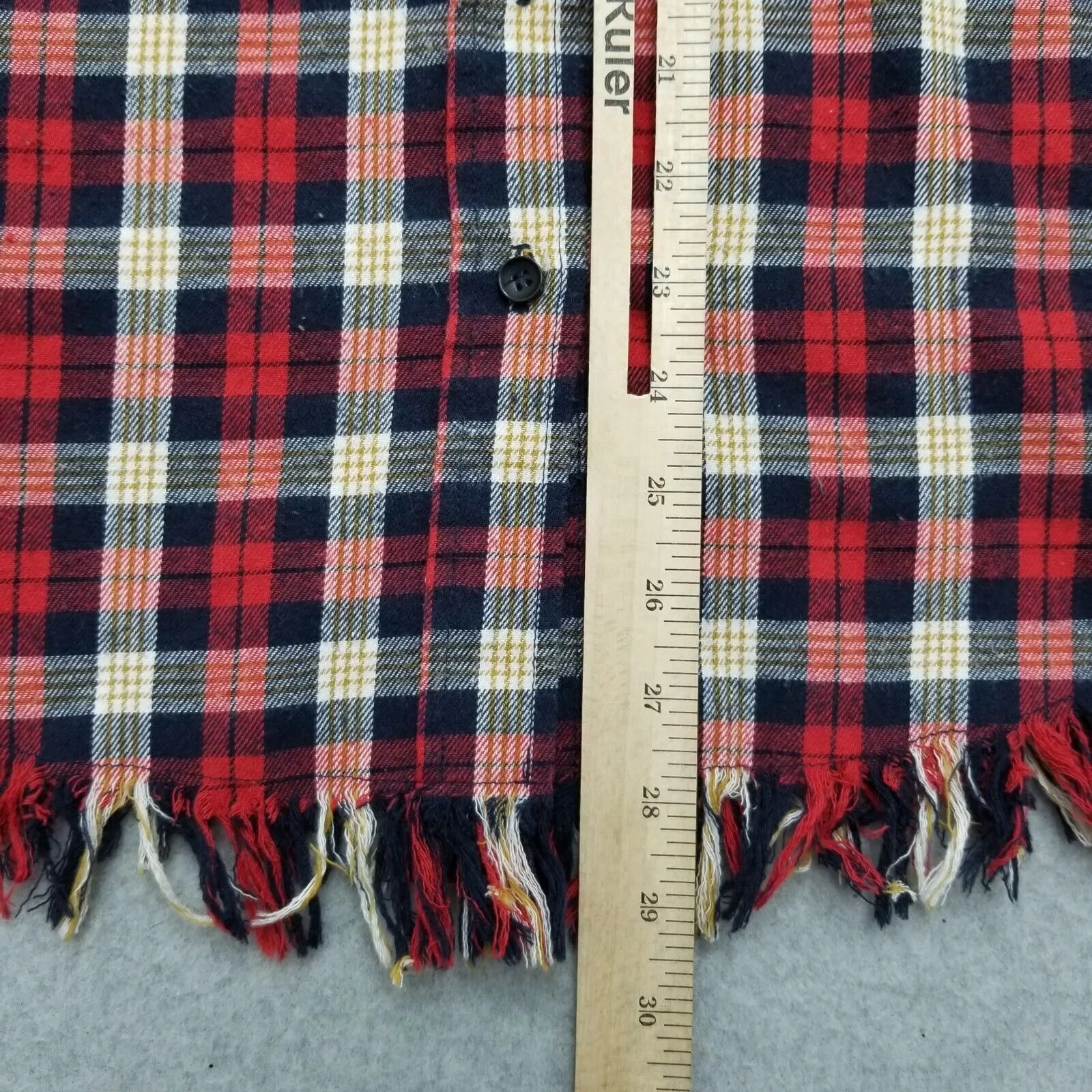 Other Button Ups Other Entro Shirt Womens Small Plaid Flannel Button Up Pockets Red