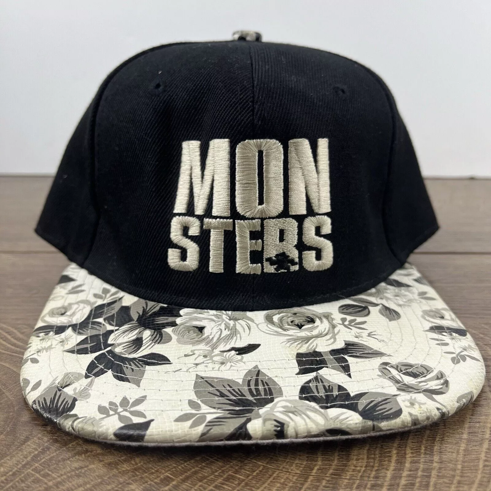Other Hats Other Monsters Hat Monsters Snapback Hat Black Hat Adjustable Blac