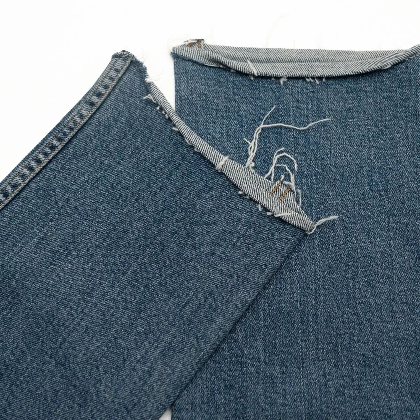 RE/DONE Jeans RE/Done. Double Needle Long Stretch Jeans In Blue.