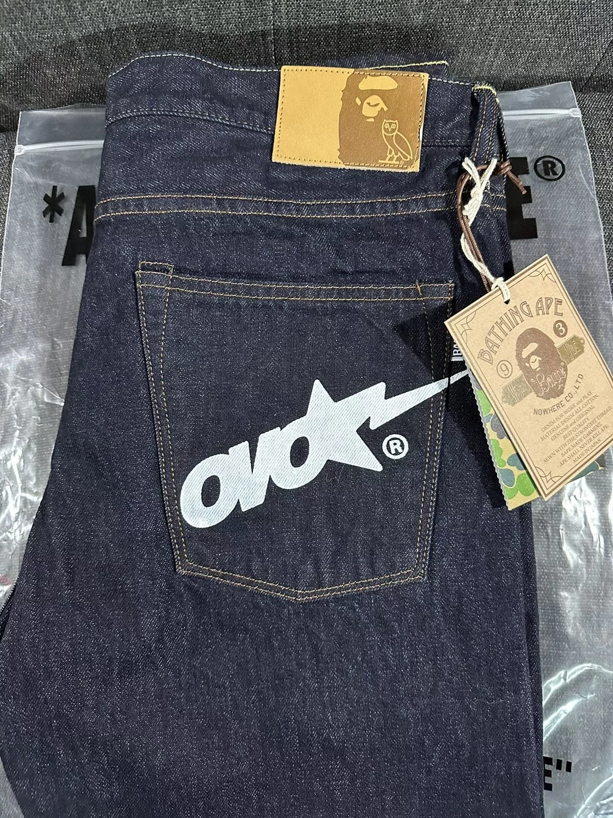 Bape Denim Bape × October's Very Own Bape x OVO Denim Purple