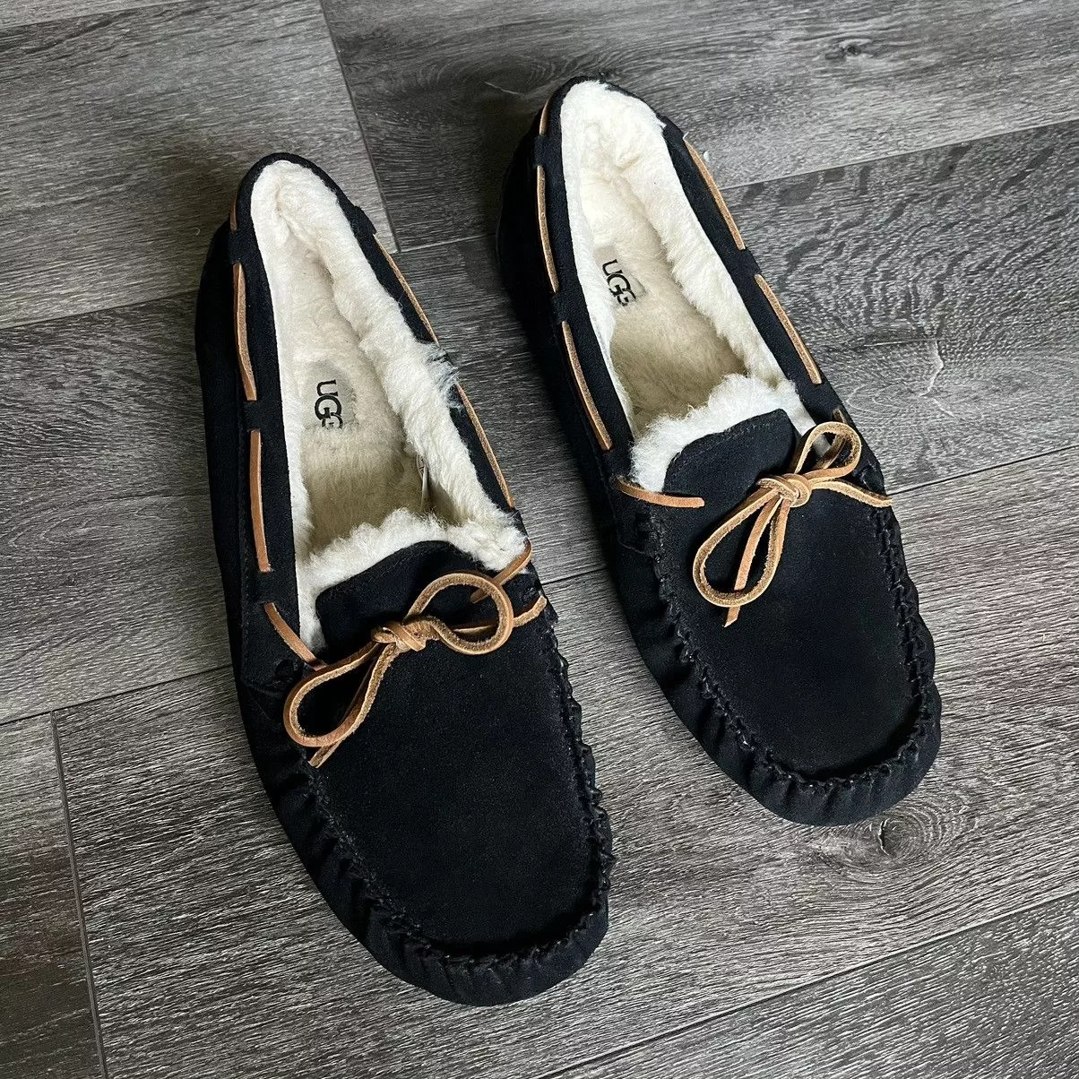 Ugg Slip Ons UGG Dakota Slippers Faux Fur Slip Ons Size 11W 1107949 Black Streetwear
