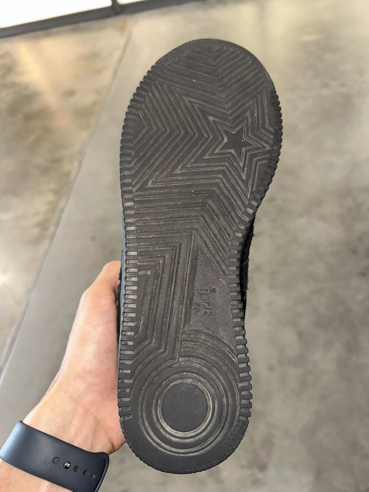 Bape Low Top Sneakers Bape x Kaws Bapesta Black
