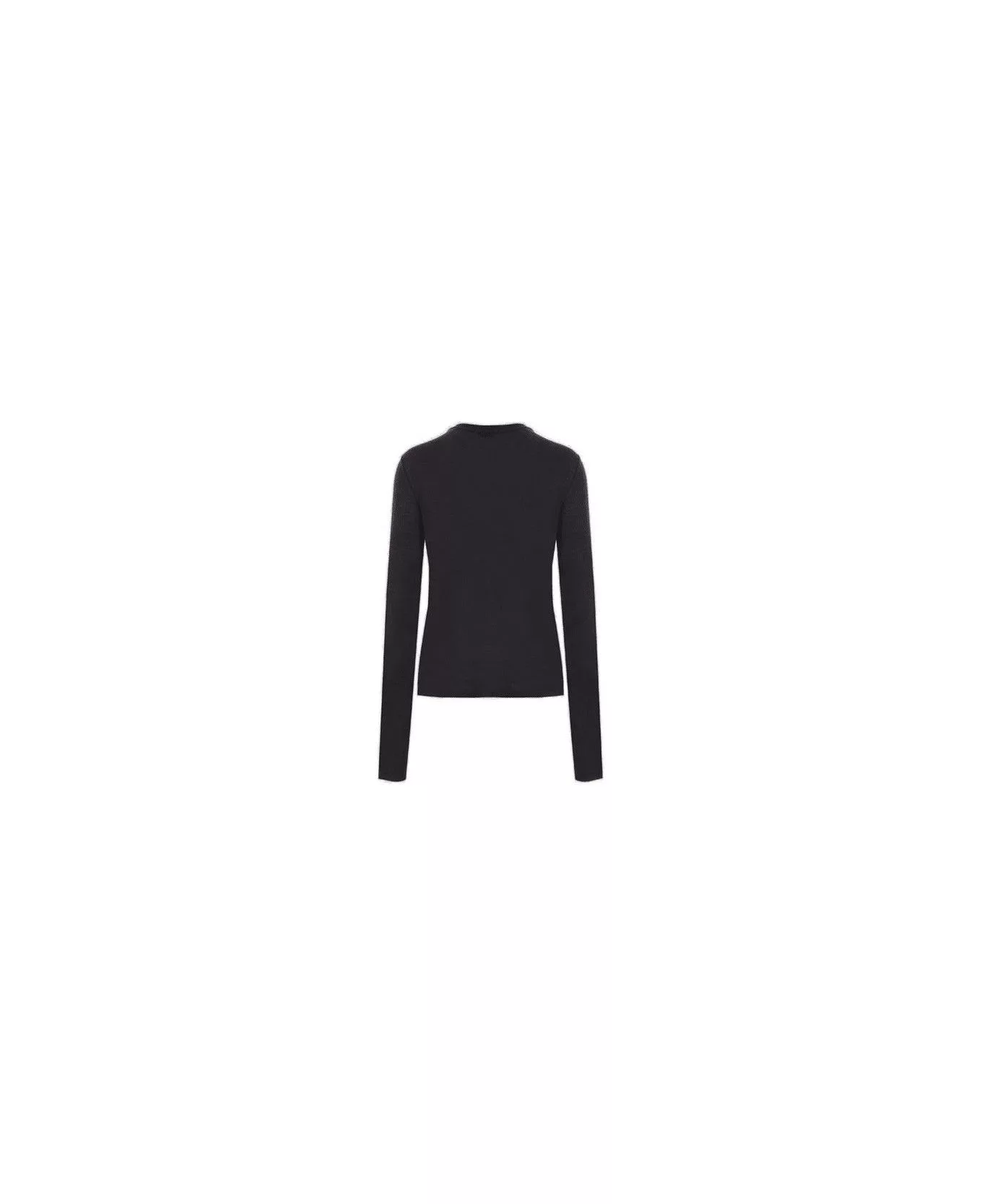 Saint Laurent Paris Sweaters Saint Laurent Paris o1b1hav110724 Pull Col Rond Pres DU Corps CA in Noir Black
