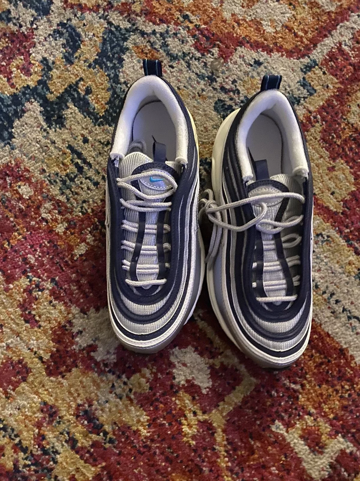 Nike Low Top Sneakers Nike Air Max 97 OG Metallic Silver Chlorine Blue