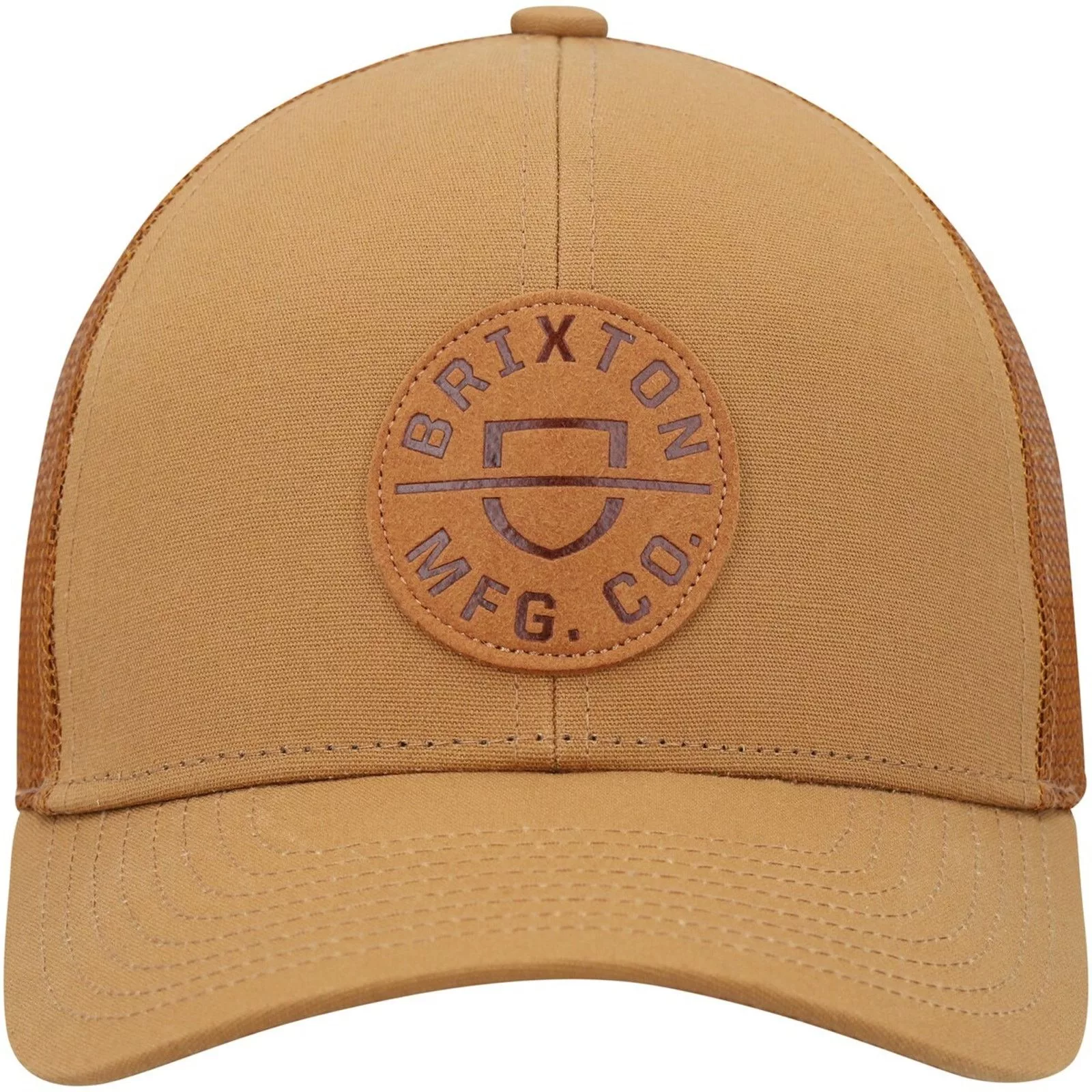 Brixton Hats Brixton Men's Trucker Hat Crest Netplus MP Mesh Cap Brown