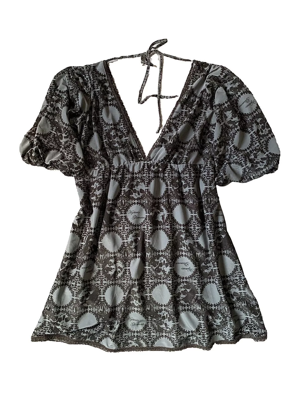 Hysteric Glamour Midi Dresses Hysteric Glamour × Japanese Brand Hysteric glamour skull rare dress Black Avant-Garde
