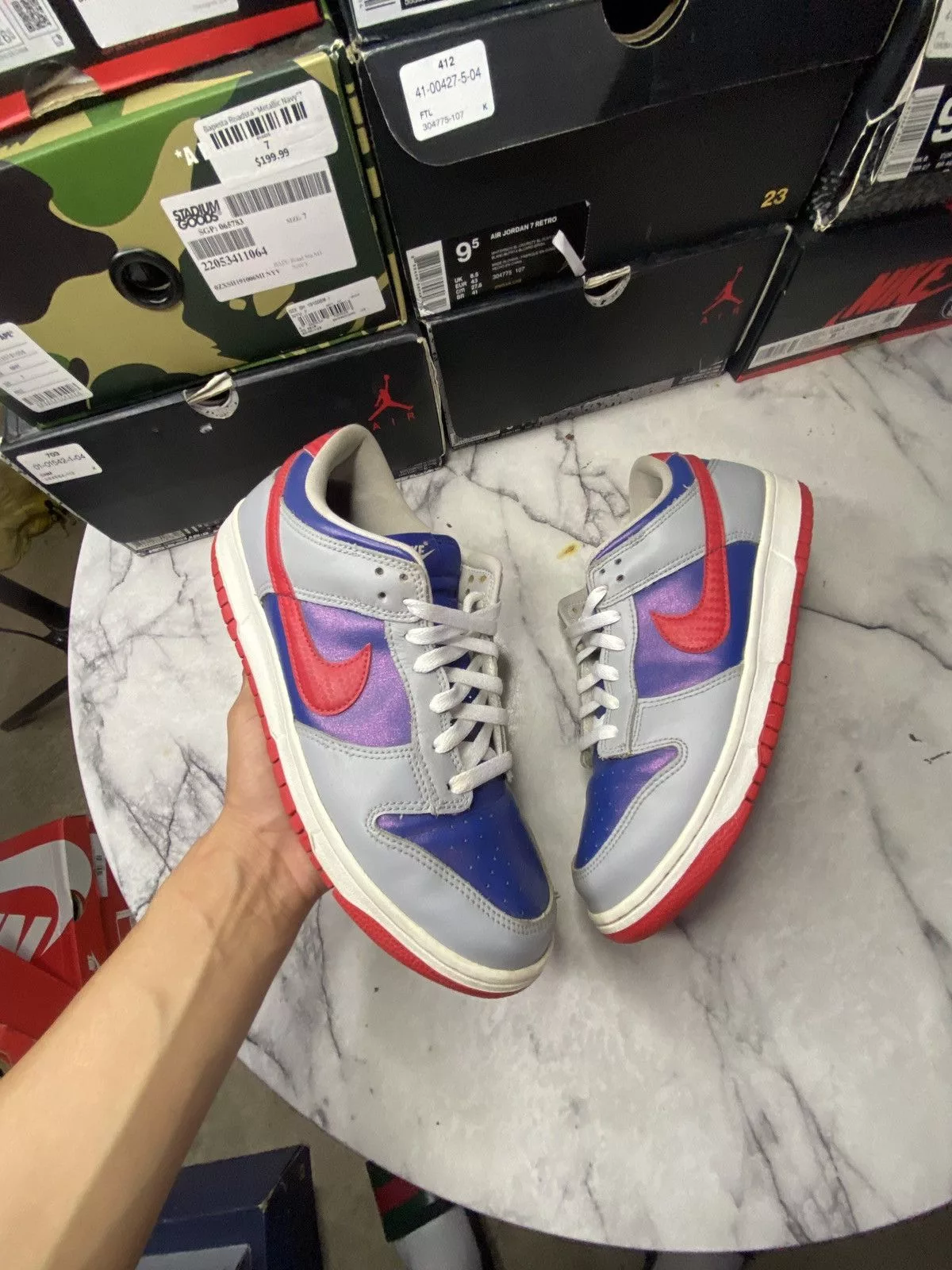 Nike Low Top Sneakers Nike Dunk low Samba Blue