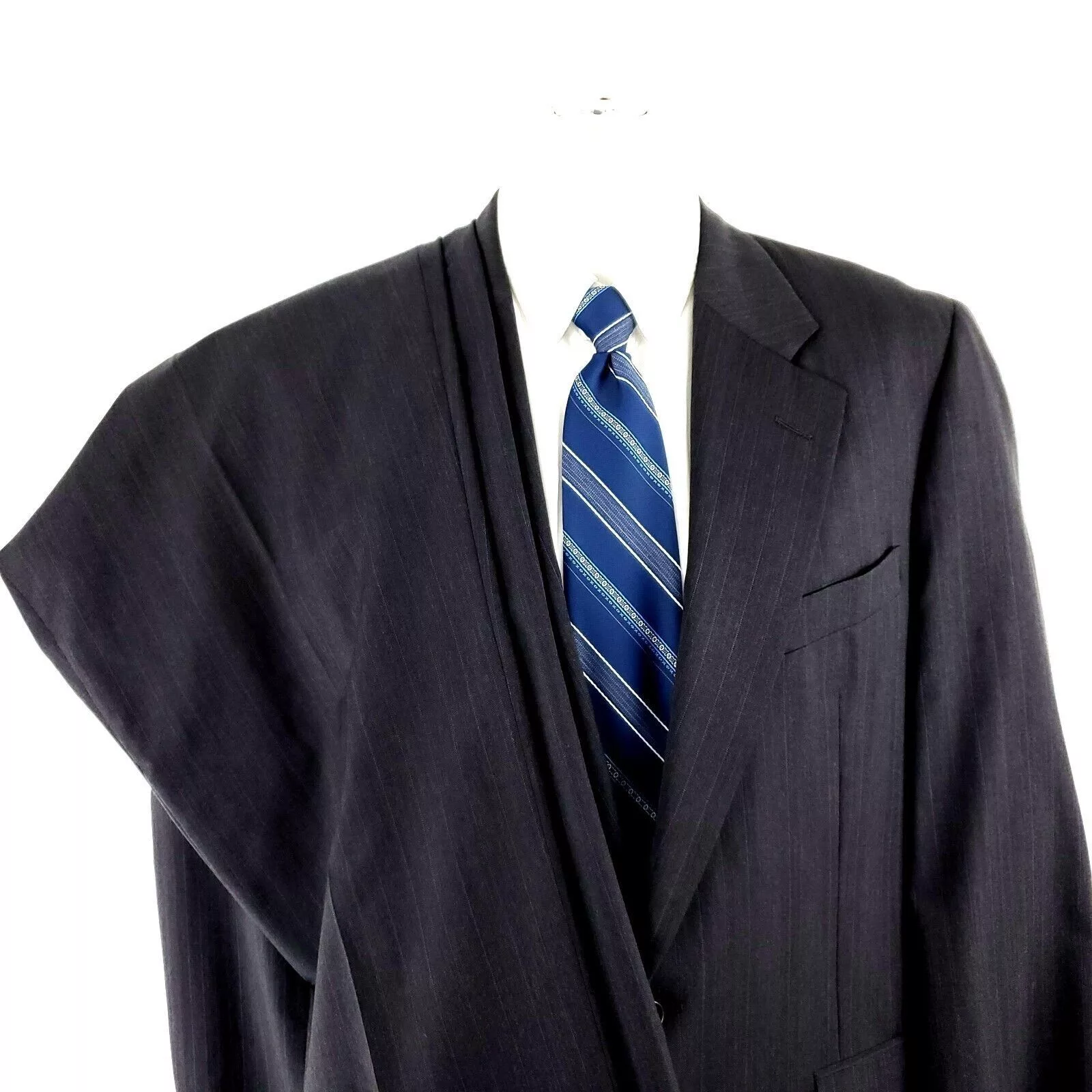 Hickey Freeman Suits Hickey Freeman Wool 2 Button 2 Piece Suit 42R Gray W/ Purple