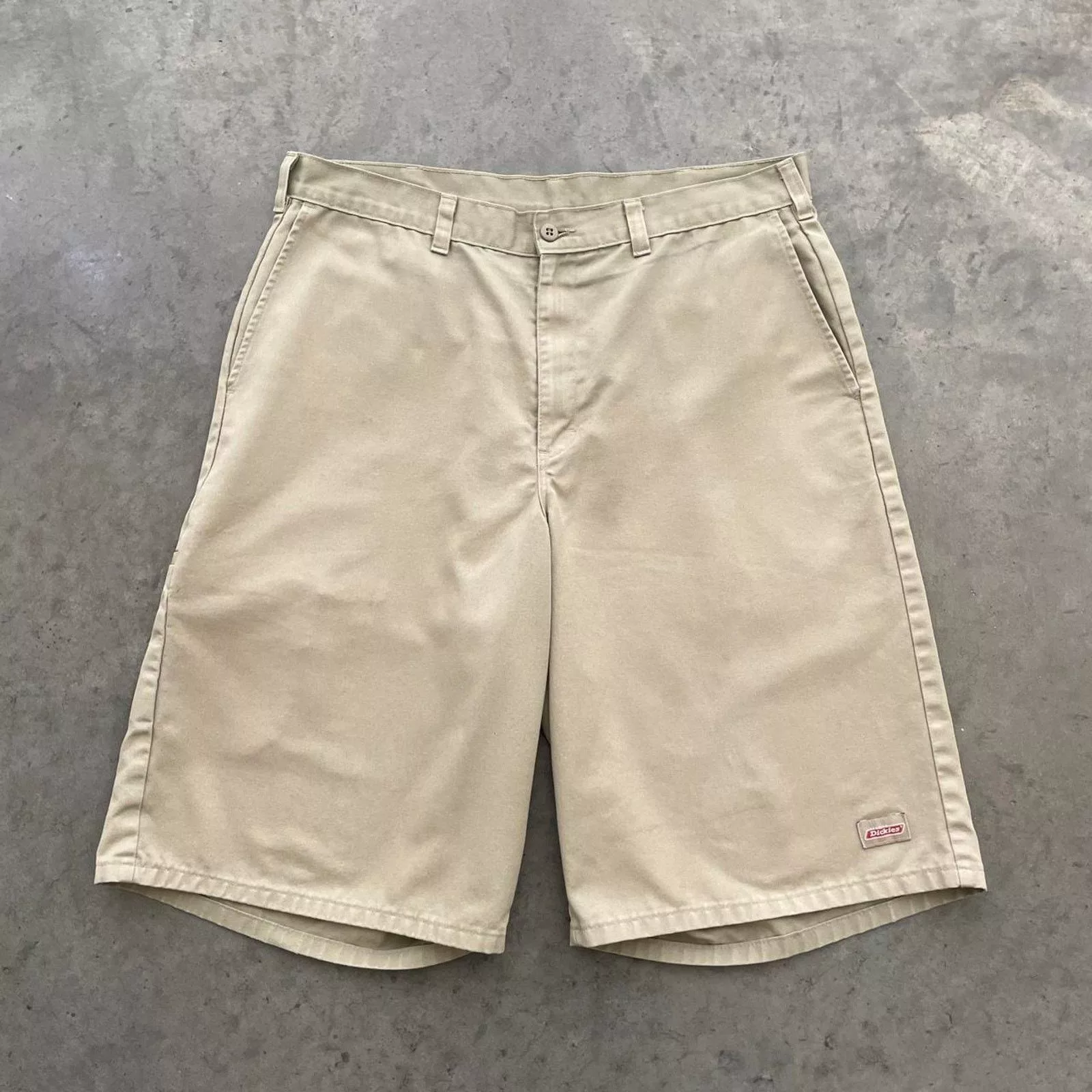 Dickies Shorts Dickies Khaki Flat Front Work Shorts Brown