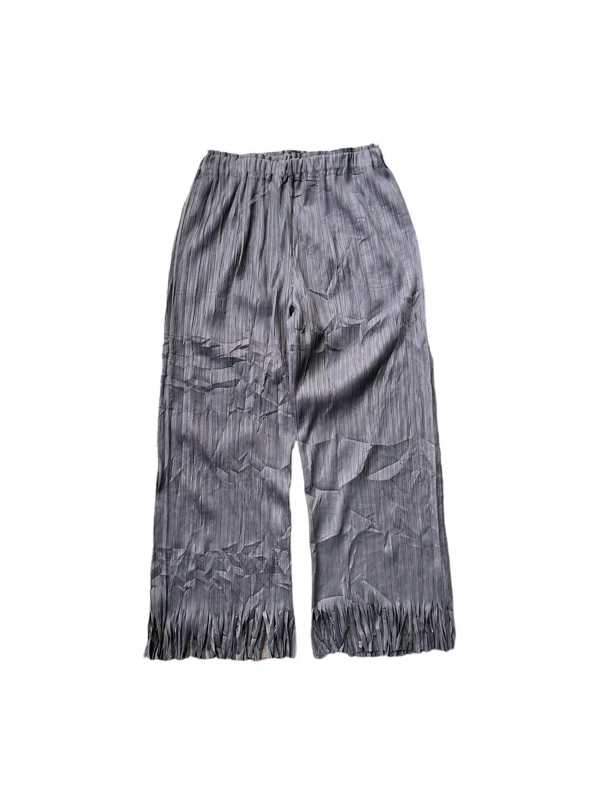 Designer Pants Designer × Japanese Brand × Pleats Please Issey Miyake Rare Pleats Please by Issey Miyake Pants Gray