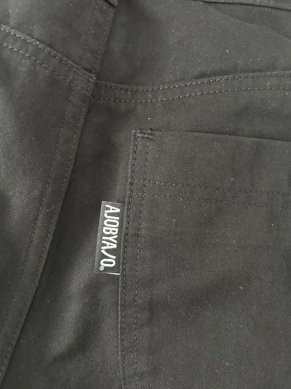 Designer Denim Designer Ajo Taigan graphic cotton pants Black Streetwear