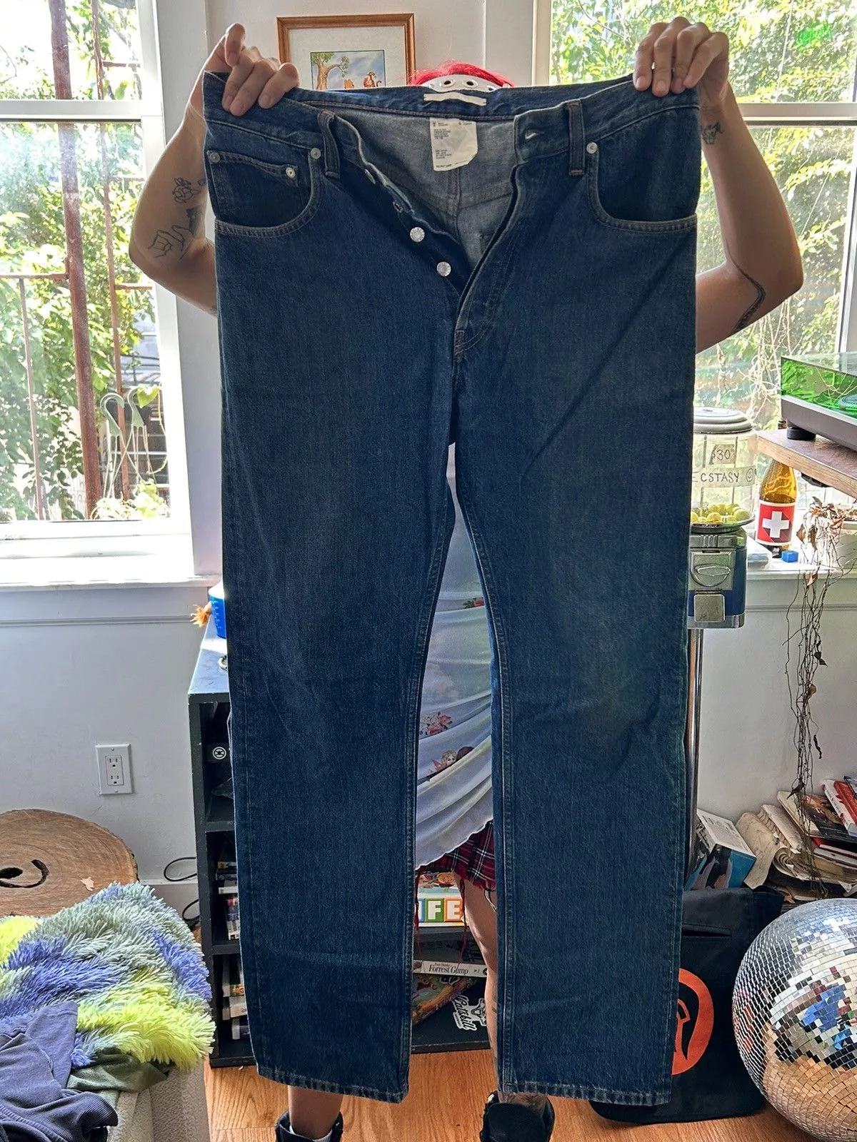 Helmut Lang Denim Helmut Lang Unisex Blue Jeans