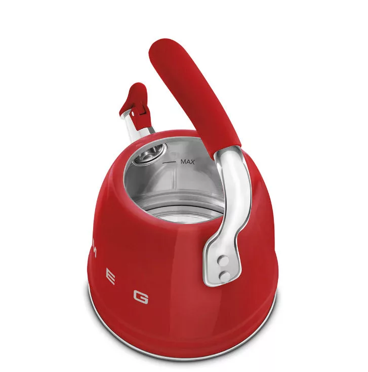 SMEG Whistling Kettle Red