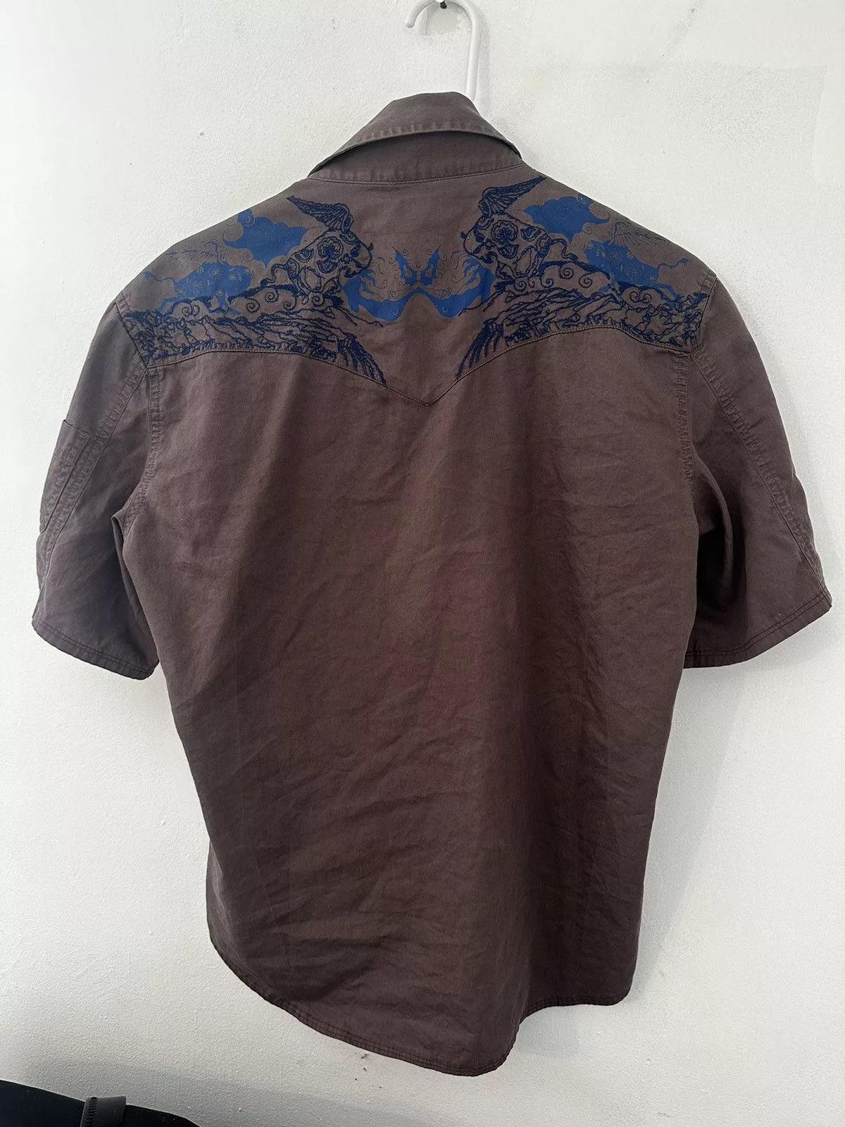 Diesel Button Ups Diesel y2k Brown and blue button up.