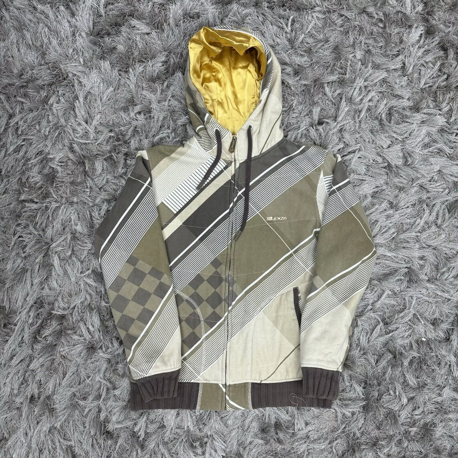 Billabong Light Jackets Men’s Vintage Billabong Gold Jacket Size Large Sweatshirt Beige