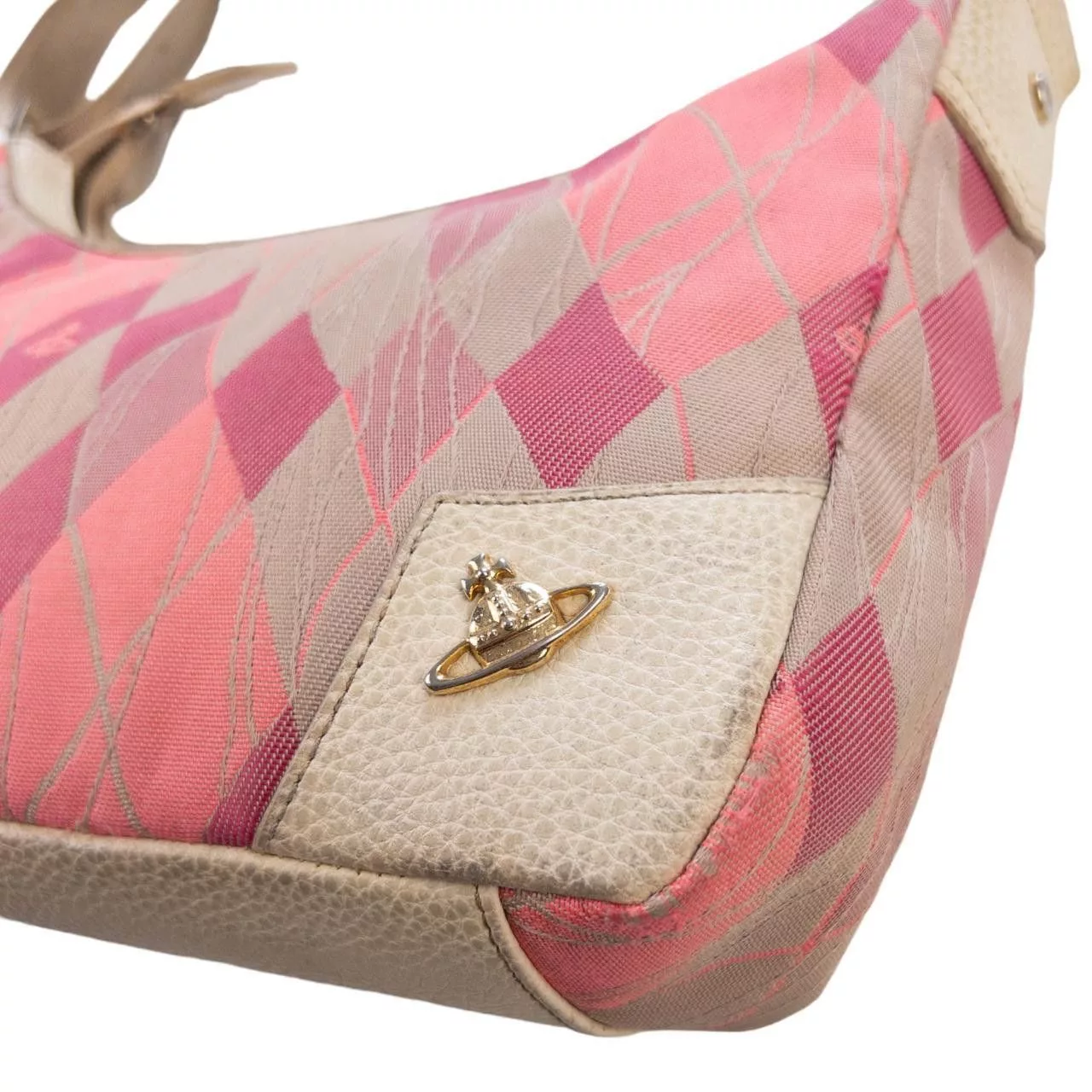Vivienne Westwood Handle Bags Vintage Vivienne Westwood Pattern Shoulder Bag Pink