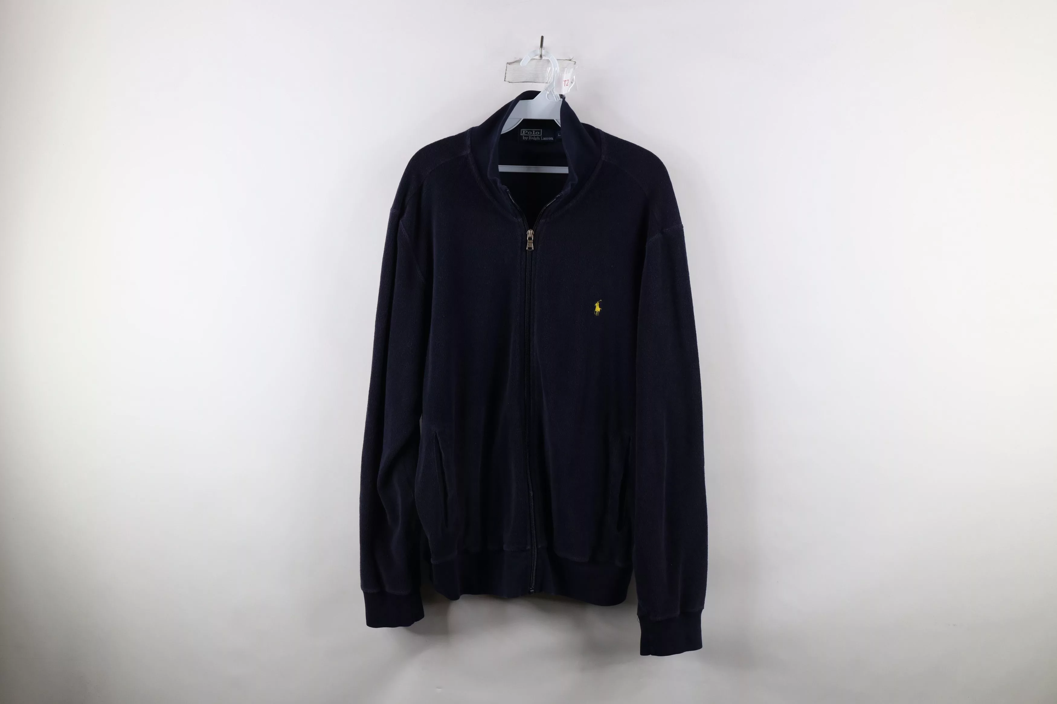 Ralph Lauren Light Jackets Ralph Lauren × Vintage Vintage 90s Ralph Lauren Cloth Full Zip Jacket Navy Blue