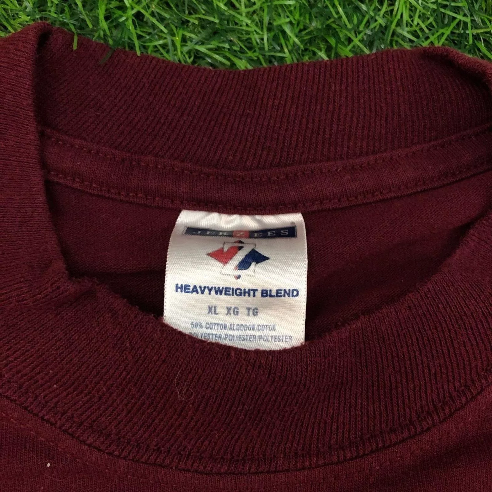 Jerzees Short Sleeve T Shirts Jerzees Vintage 2004 North Linn Tri Rivers Baseball Graphic Tee Red