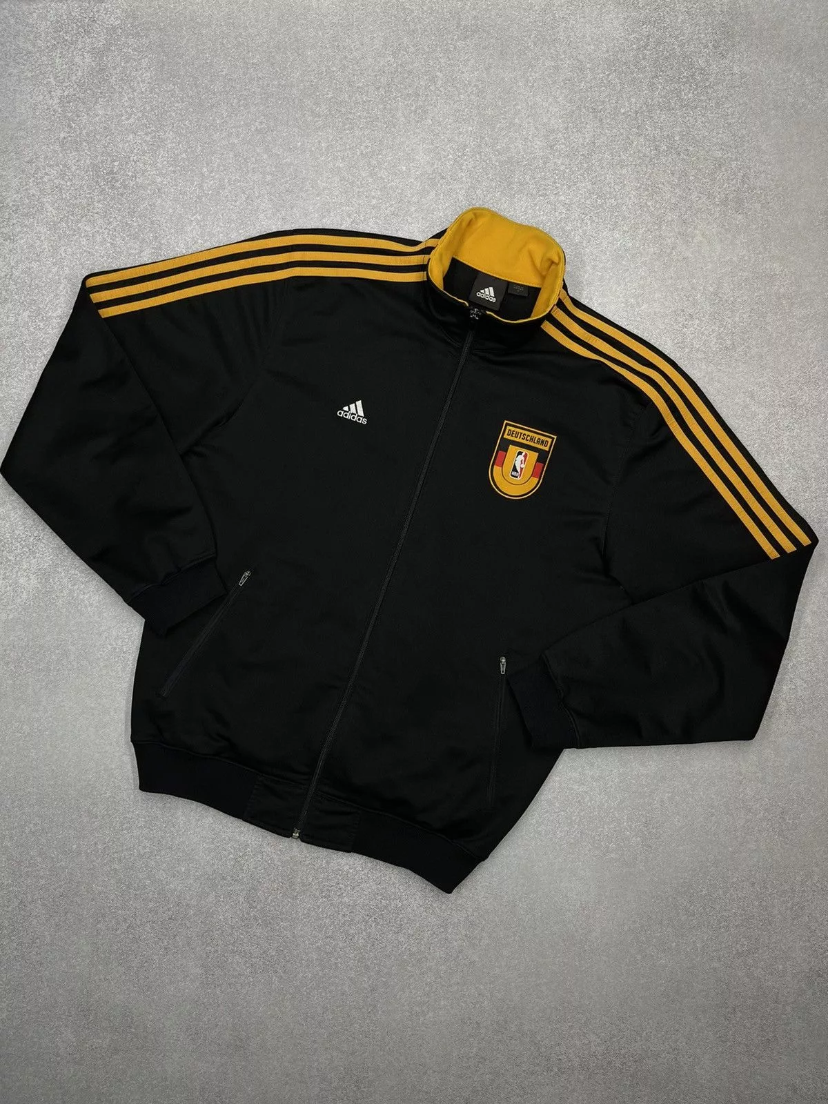 Adidas Light Jackets Adidas × NBA × Vintage Vintage Adidas NBA Deutschland Track Jacket jersey size m-l Black