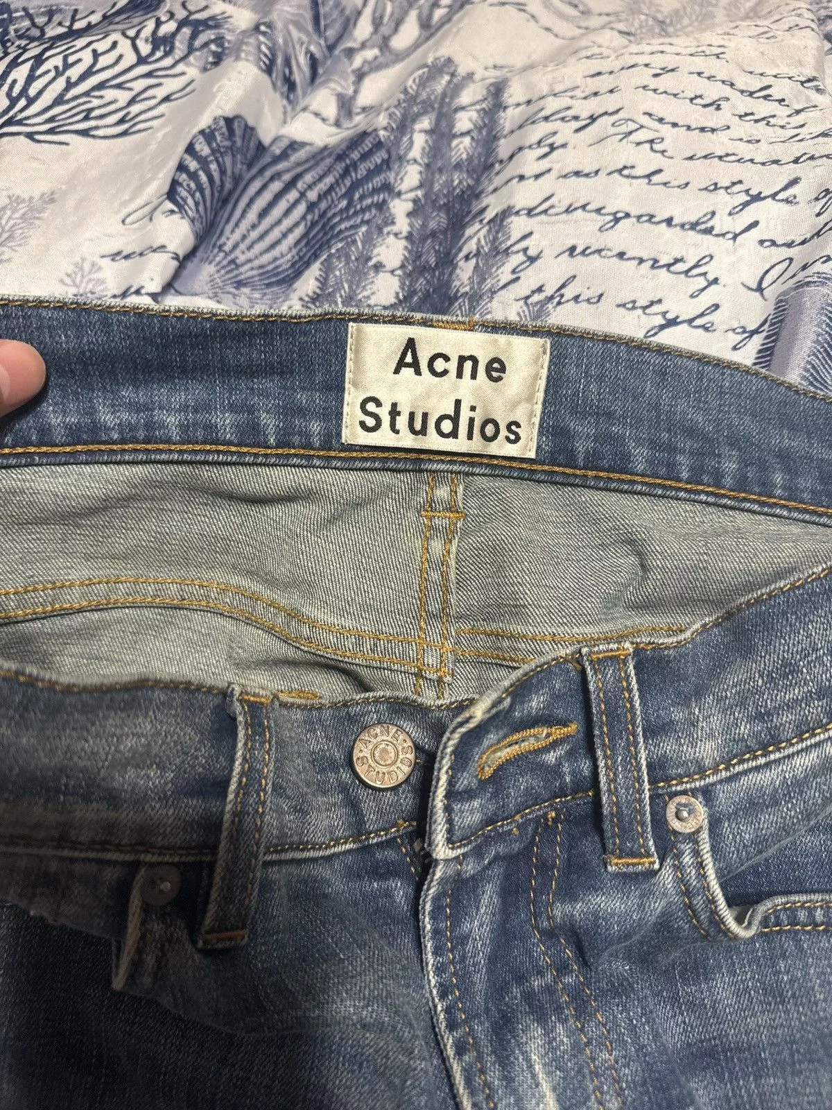 Acne Studios Denim Acne Studios Ace LT Prince Blue